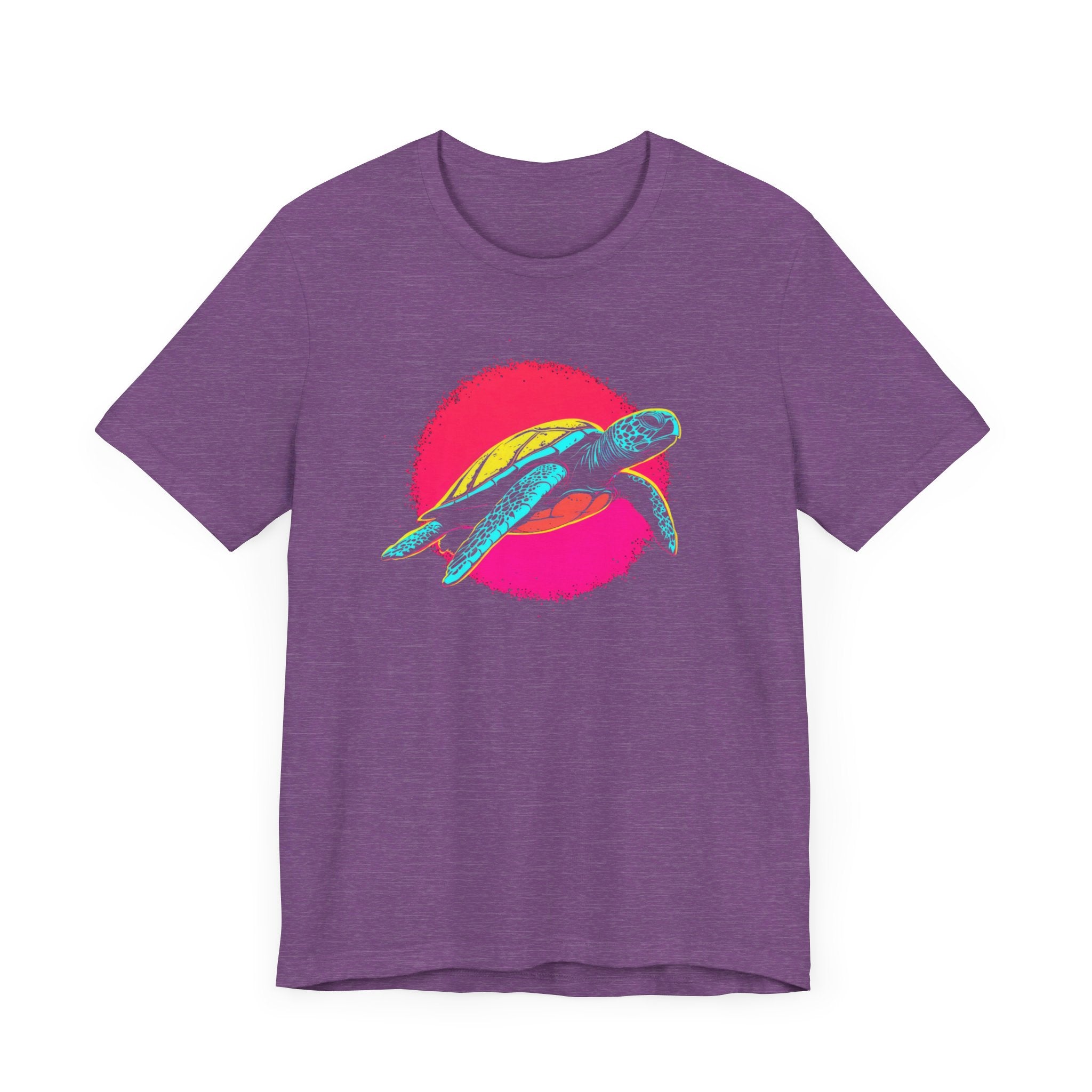 Neon Sea Turtle T-Shirt - Vibrant Ocean Vibes