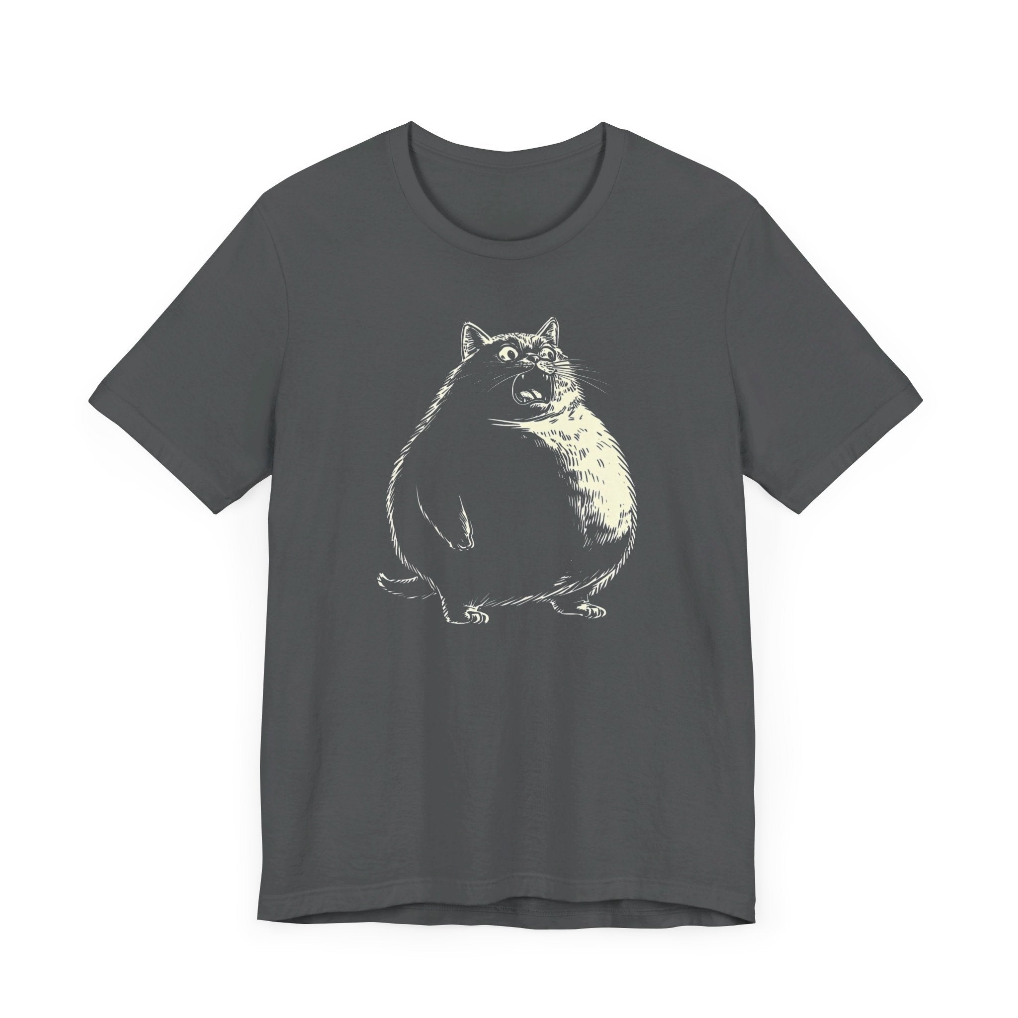 Chonky Black Cat Graphic T-Shirt