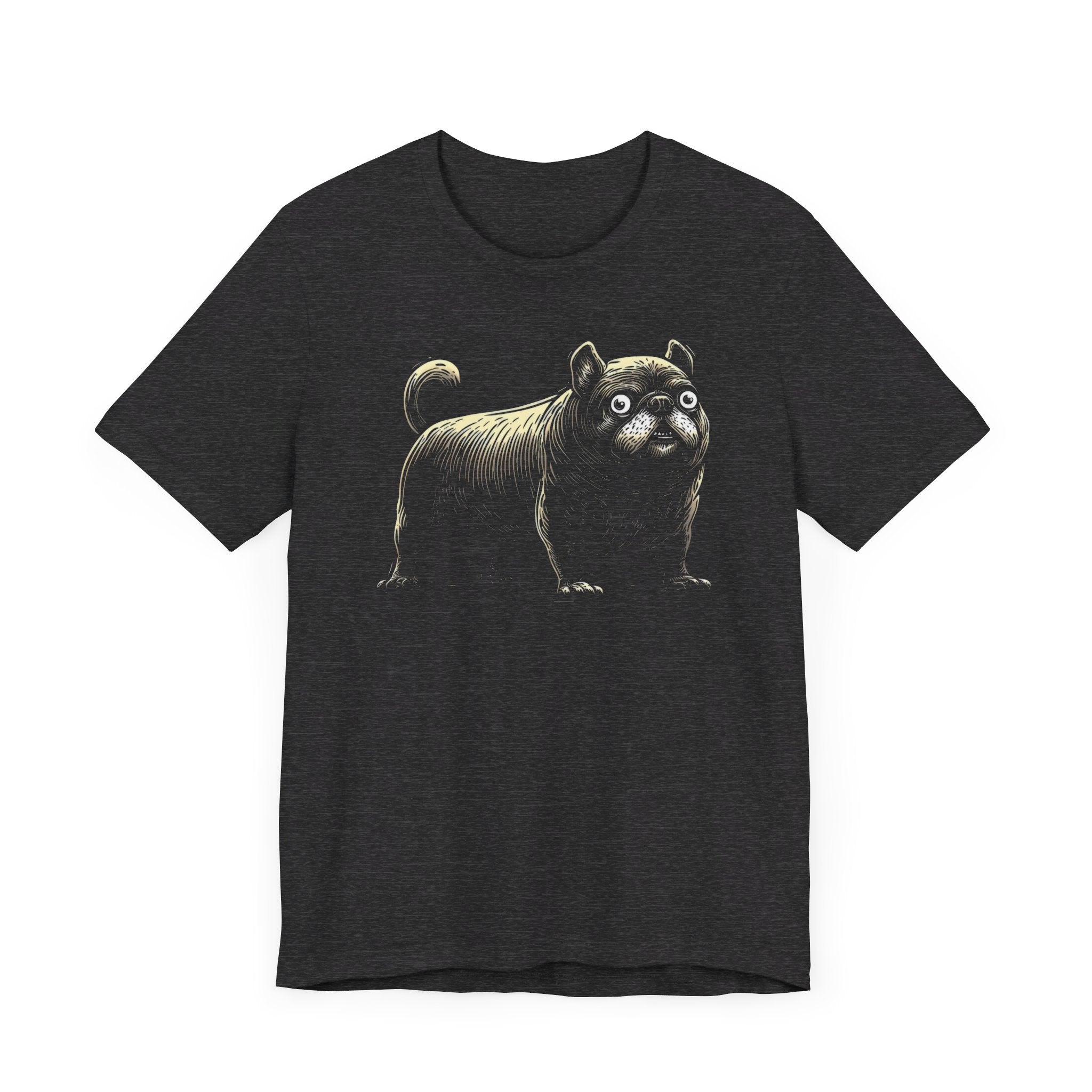 Quirky Pug T-Shirt – Unique Black Pug Graphic Tee