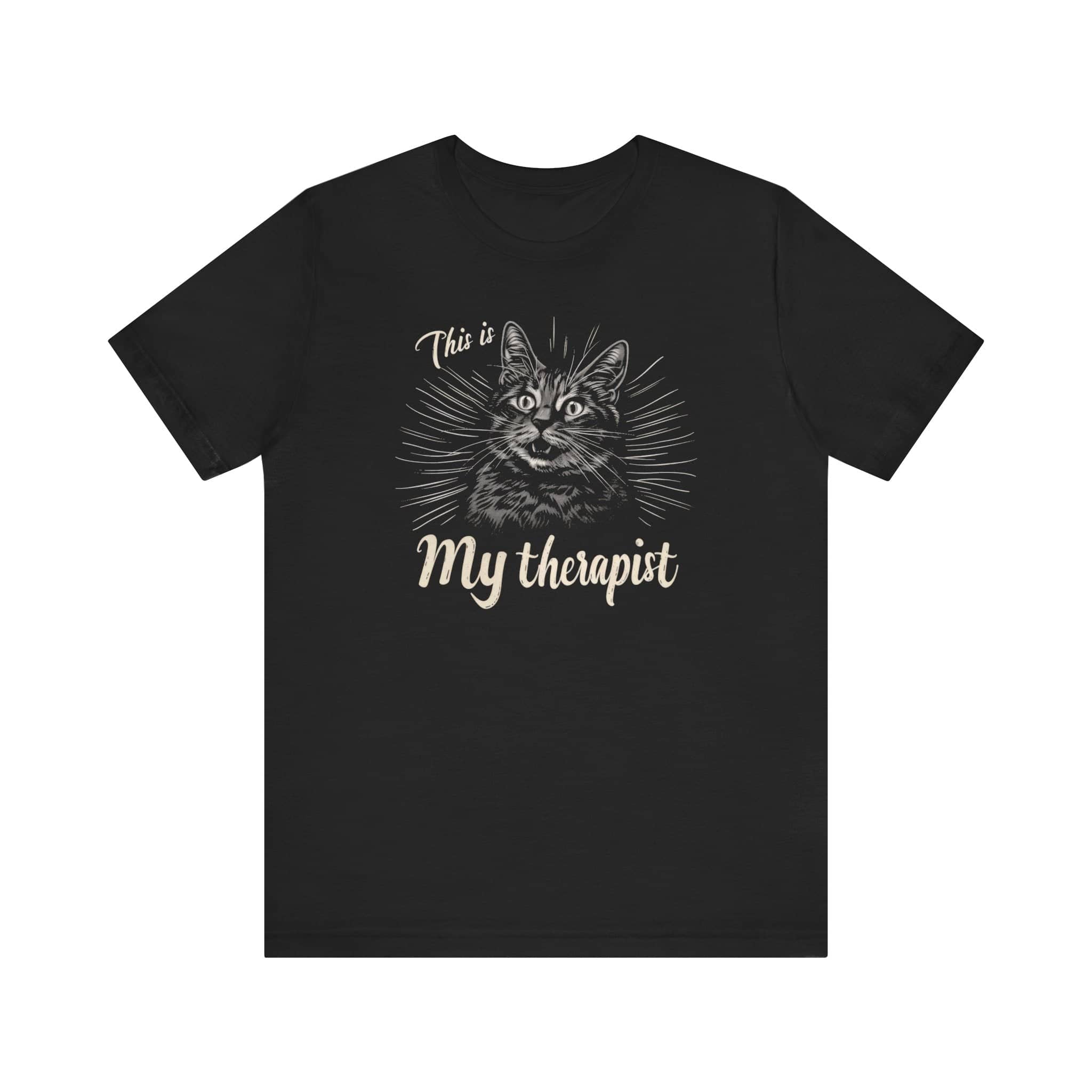 This Is My Therapist Cat Shirt Funny Cat Lover Tee
