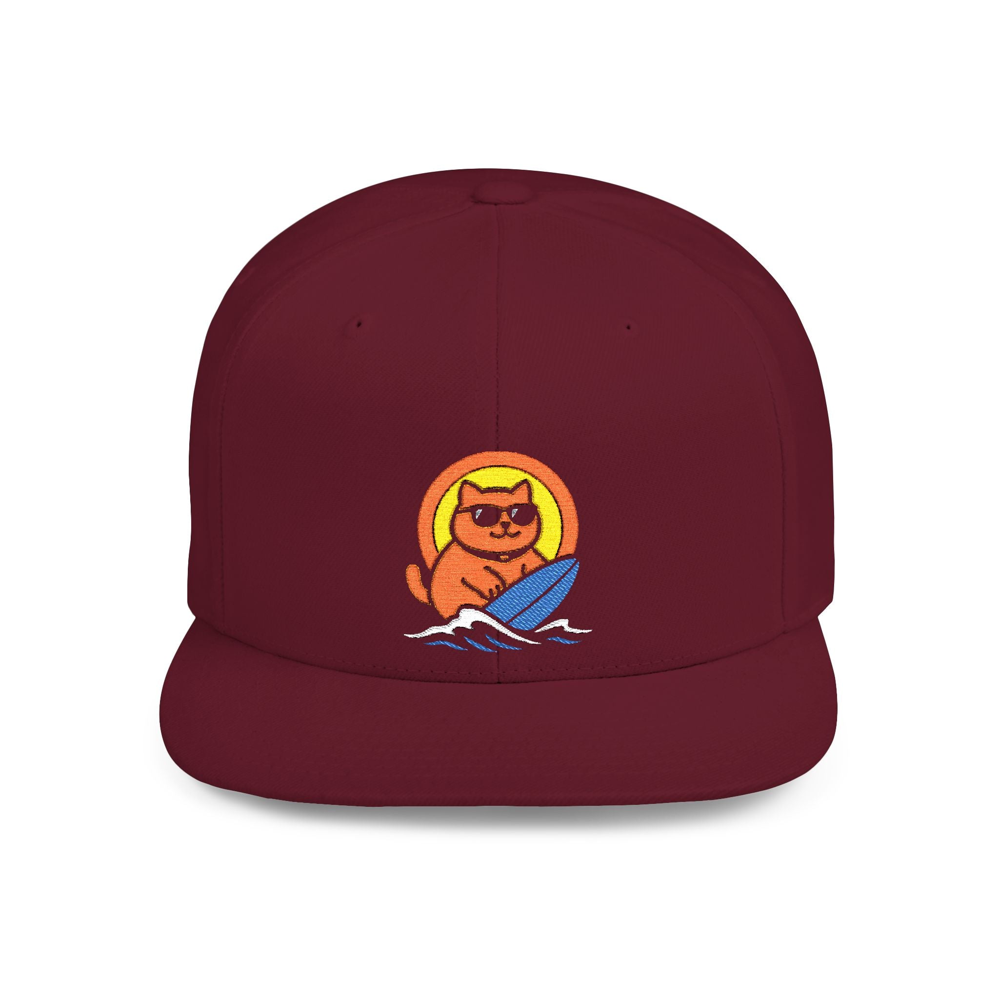 Chonky Surf Cat Snapback Hat