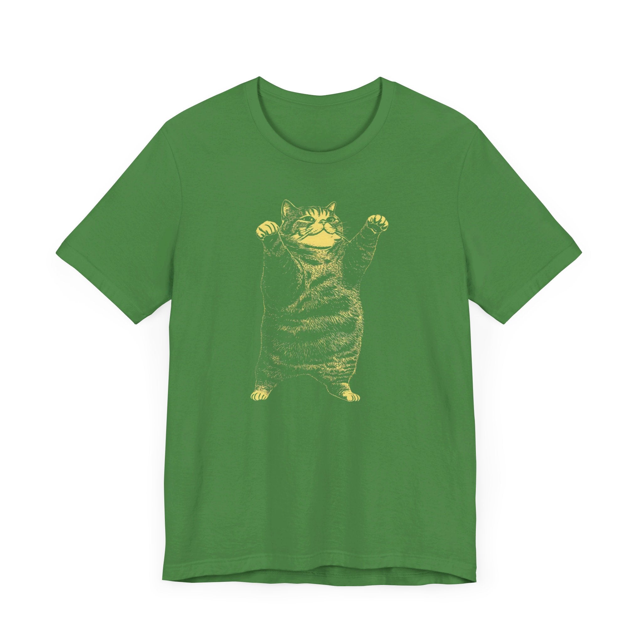Stretching Cat T-Shirt - Funny Feline Pose Design