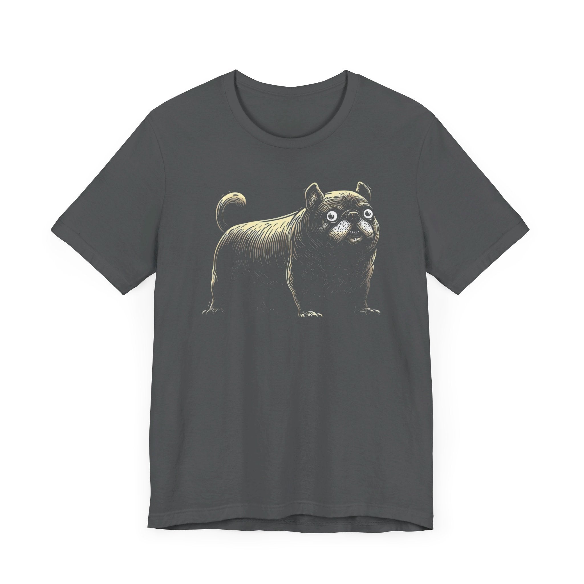 Quirky Pug T-Shirt – Unique Black Pug Graphic Tee
