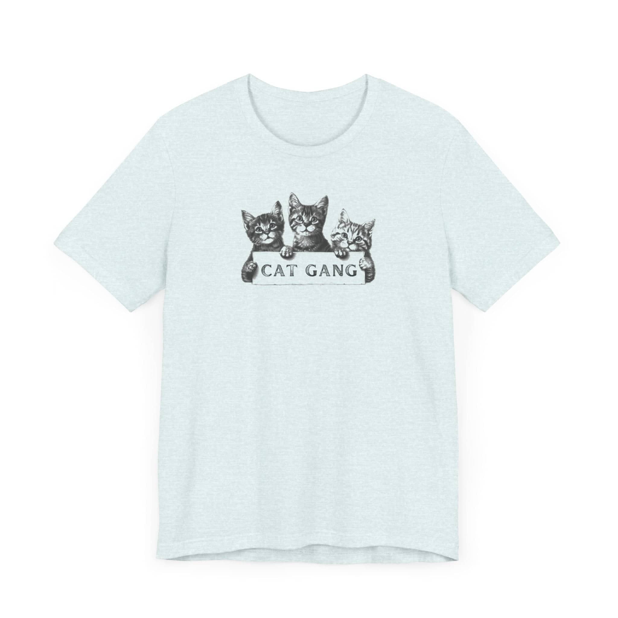 Cat Gang Shirt Funny Cat Lover Kitten Unisex Jersey Short Sleeve Tee