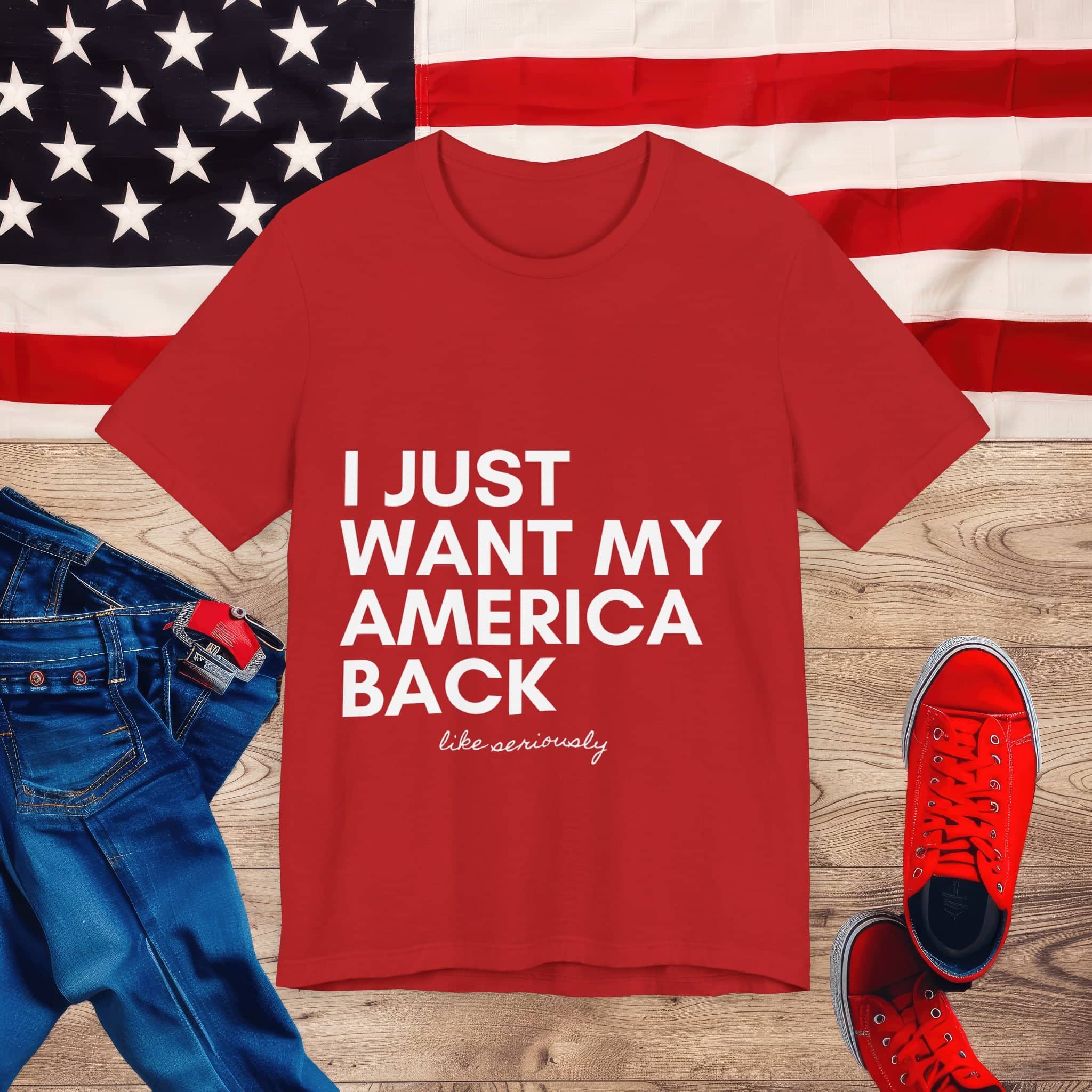 Vintage America Love Tee Unisex Jersey Short Sleeve Tee