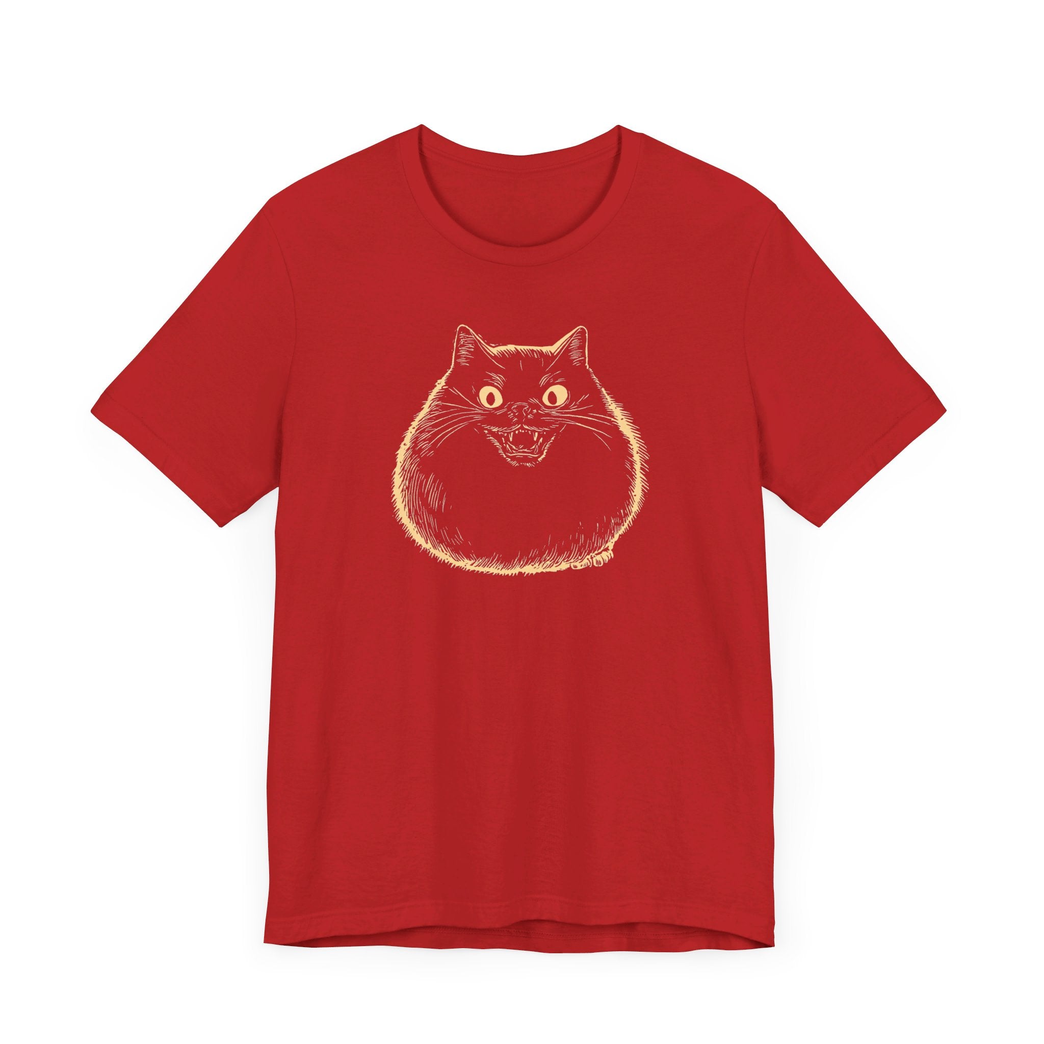 Spooky Black Cat Graphic T-Shirt