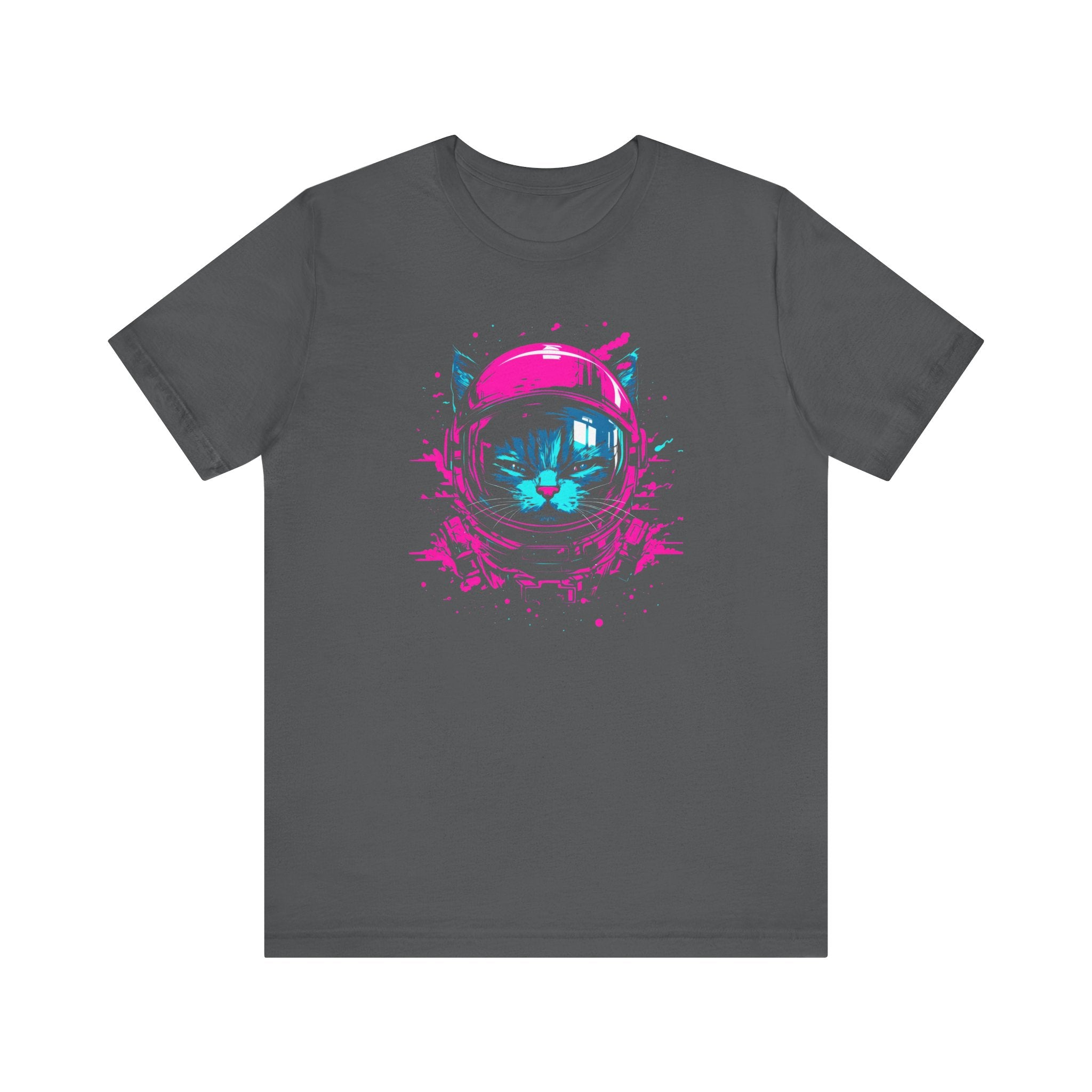 Neon Astronaut Cat T-Shirt
