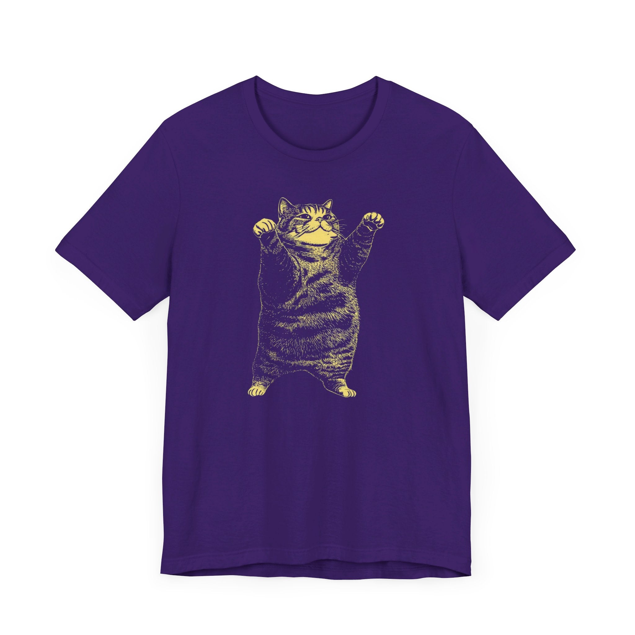 Stretching Cat T-Shirt - Funny Feline Pose Design