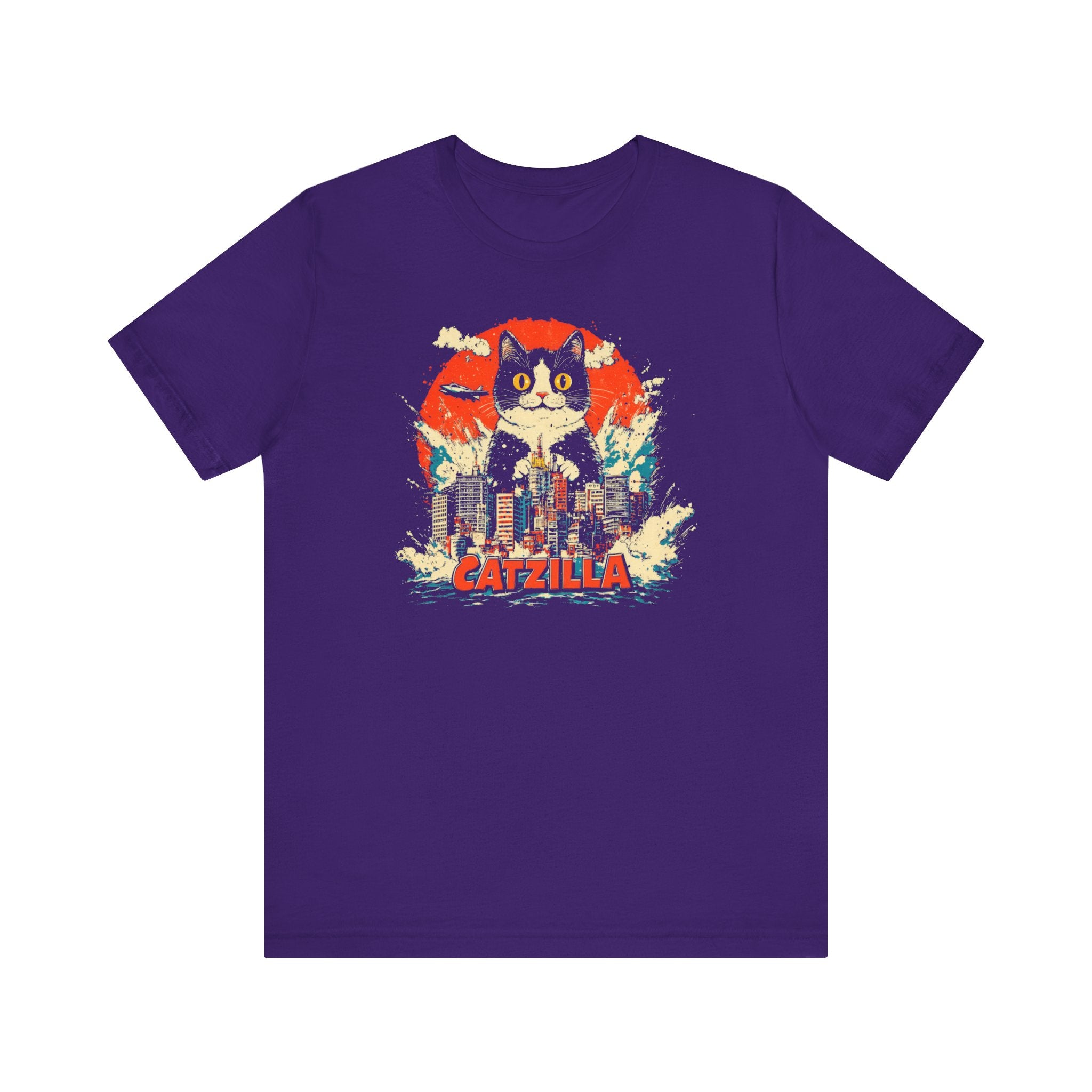 Catzilla City Smash T-Shirt Funny Cat Graphic Design