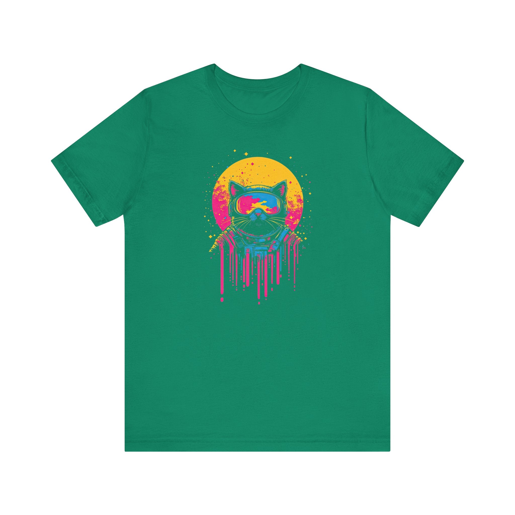 Retro Futuristic Cat T-Shirt
