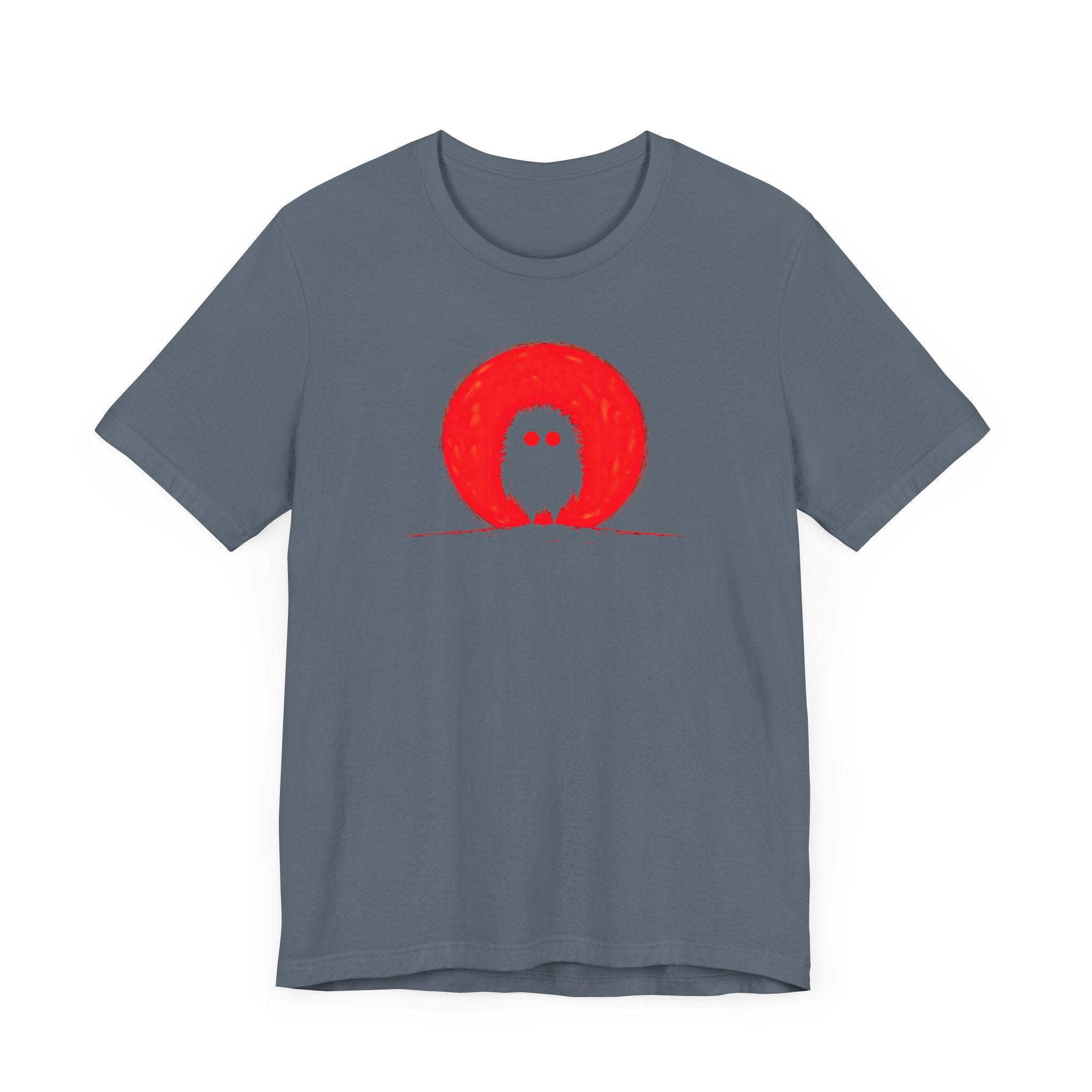 Red Moon Silhouette Creature Graphic Tee