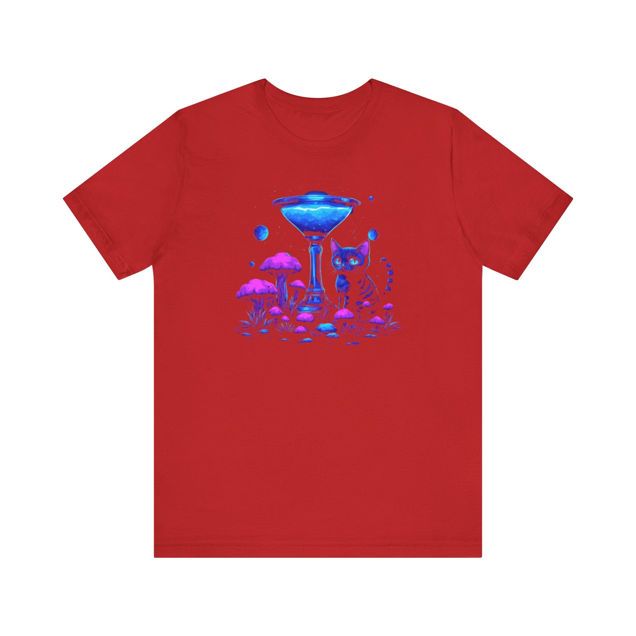 Mystical Neon Cat T-Shirt