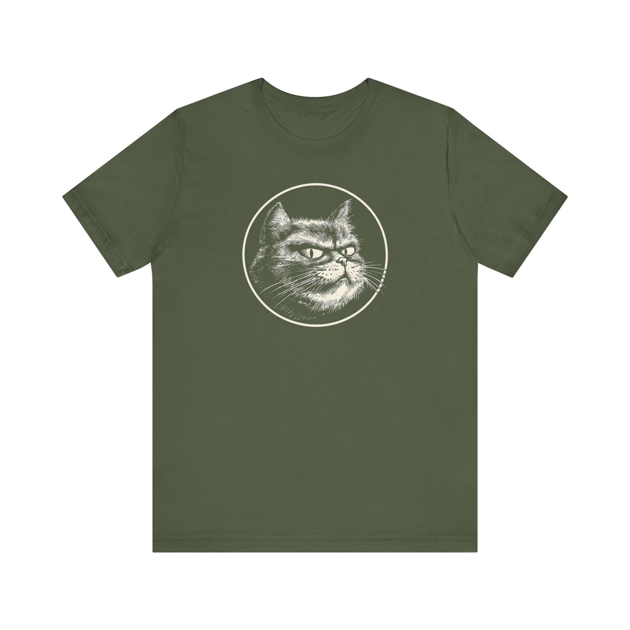 Grumpy Cat Graphic Tee – Vintage Style Cat Lover Shirt