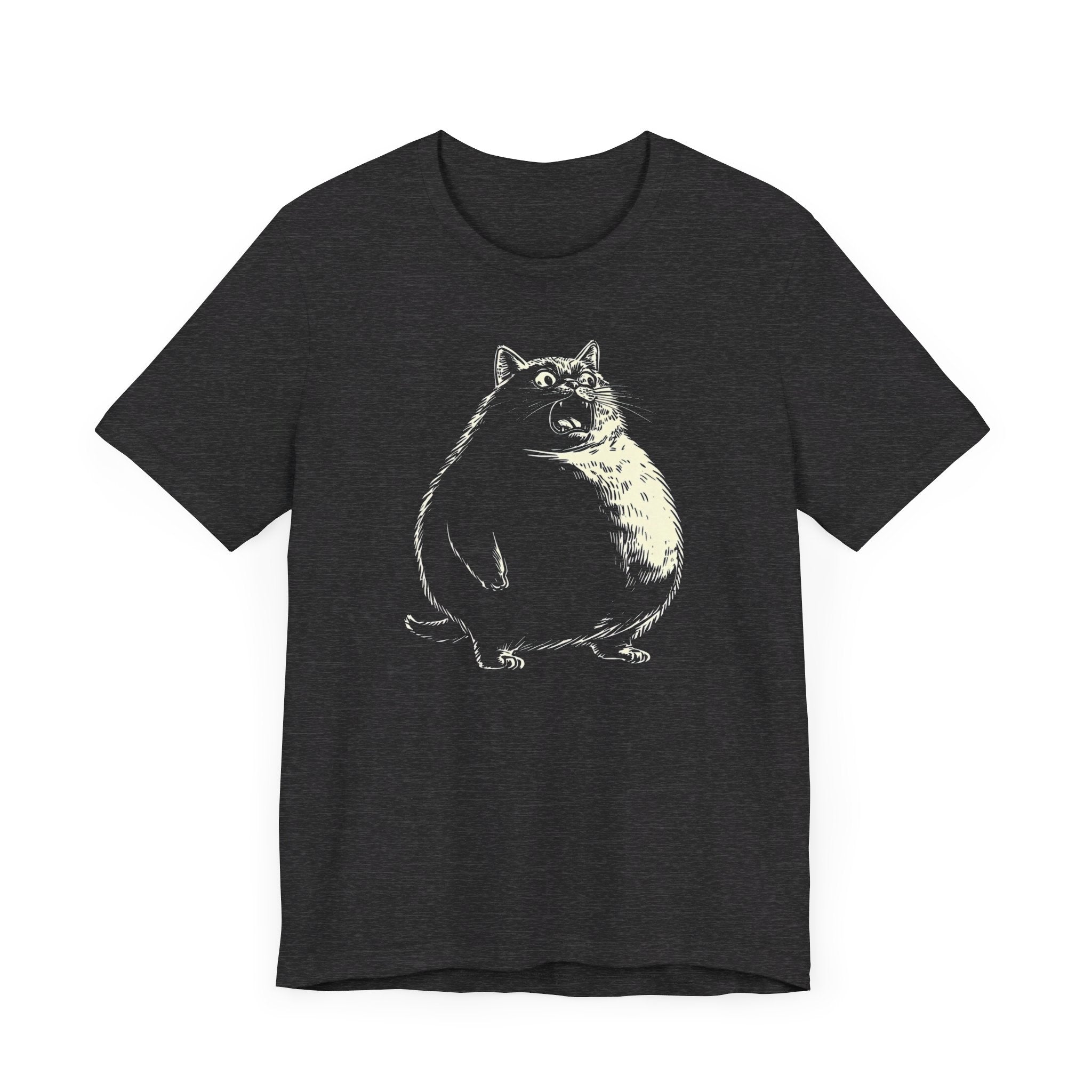 Chonky Black Cat Graphic T-Shirt