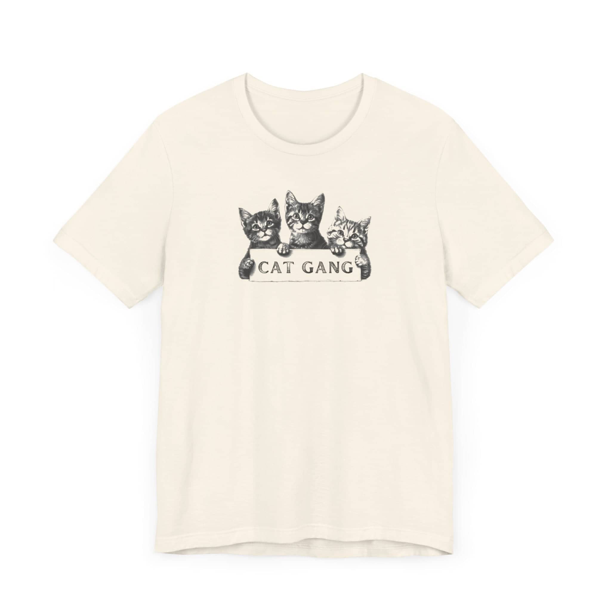 Cat Gang Shirt Funny Cat Lover Kitten Unisex Jersey Short Sleeve Tee