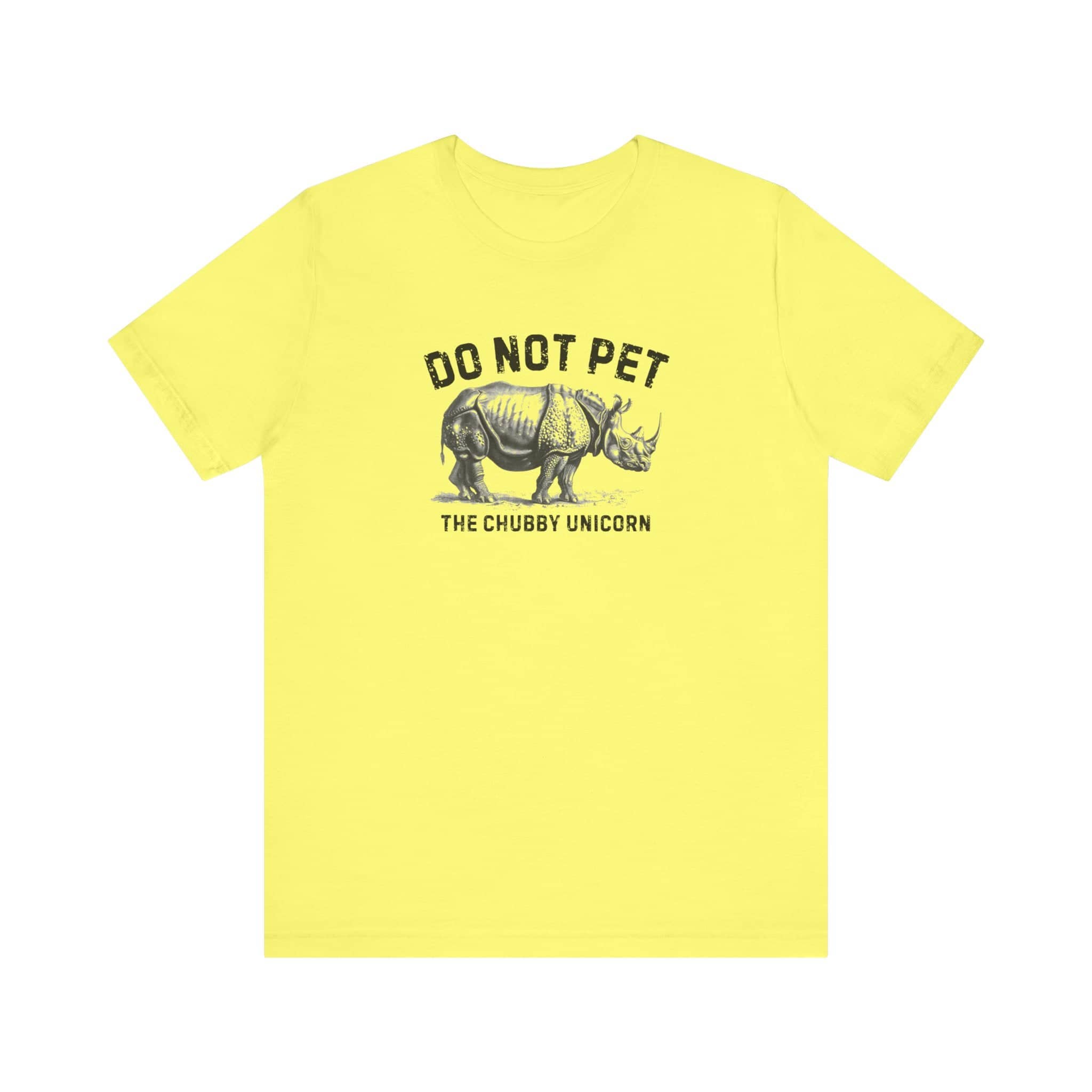 Do Not Pet The Chubby Unicorn Shirt Funny Rhino Lover Tee