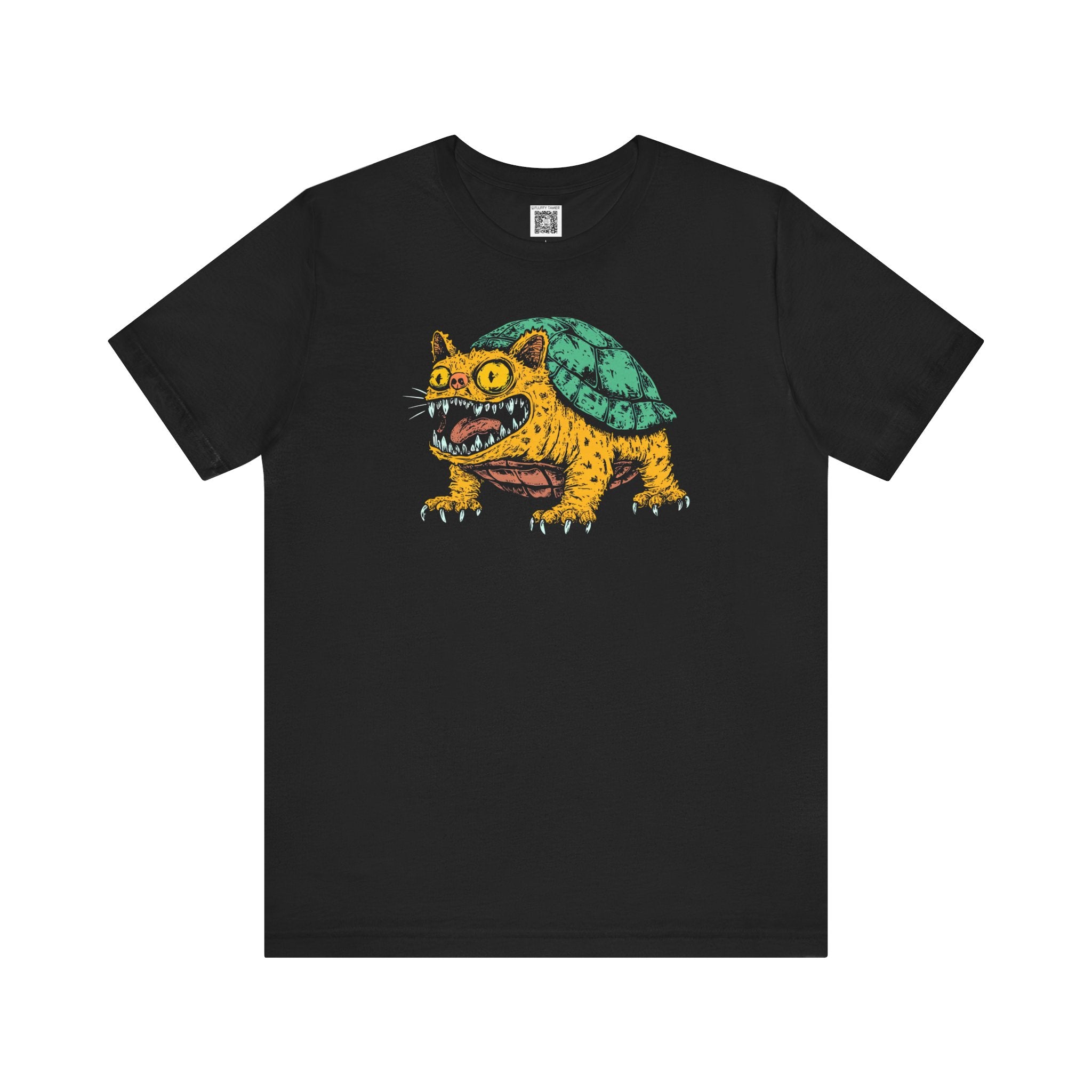 Whimsical Cat-Turtle Graphic Tee