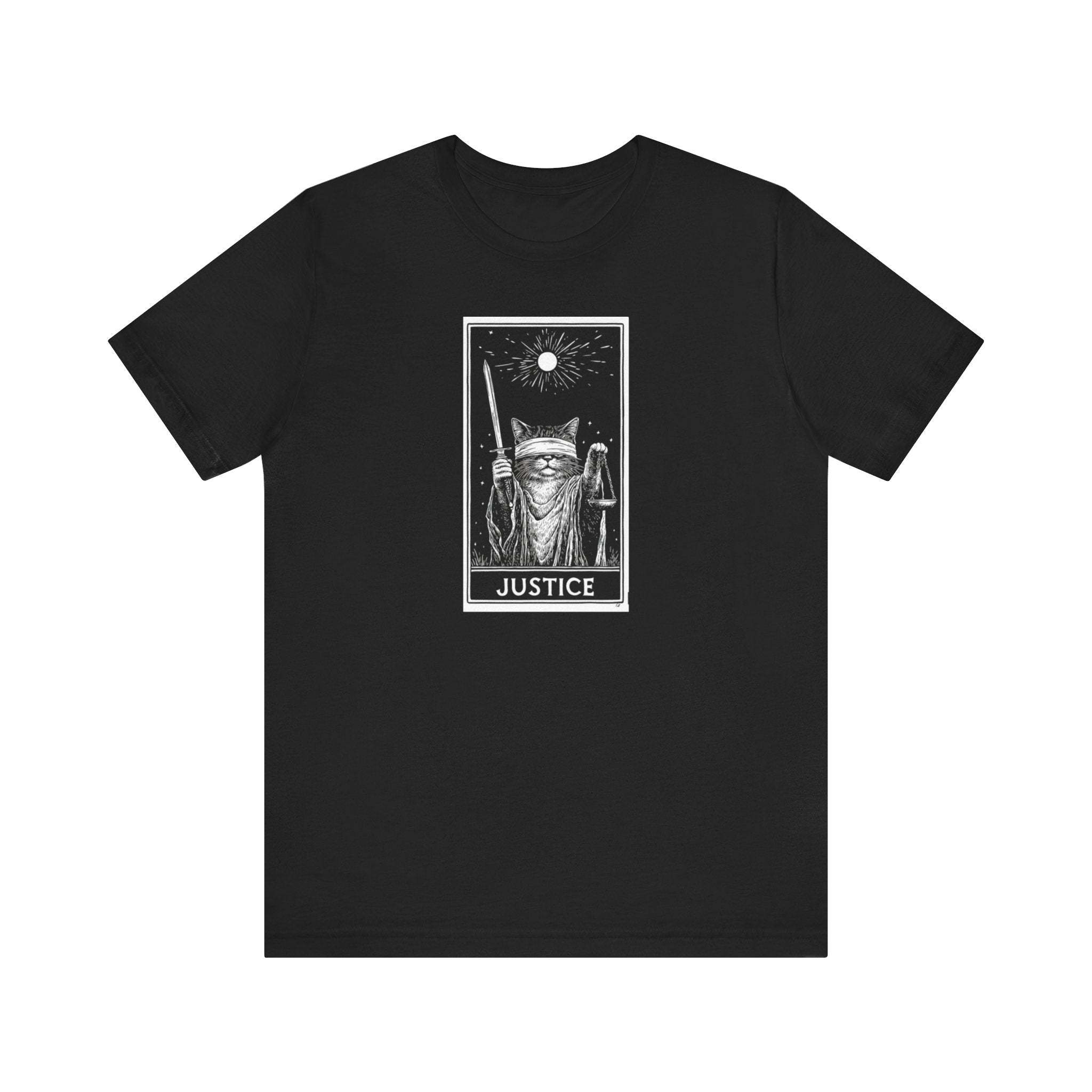 Justice Tarot Cat T-Shirt