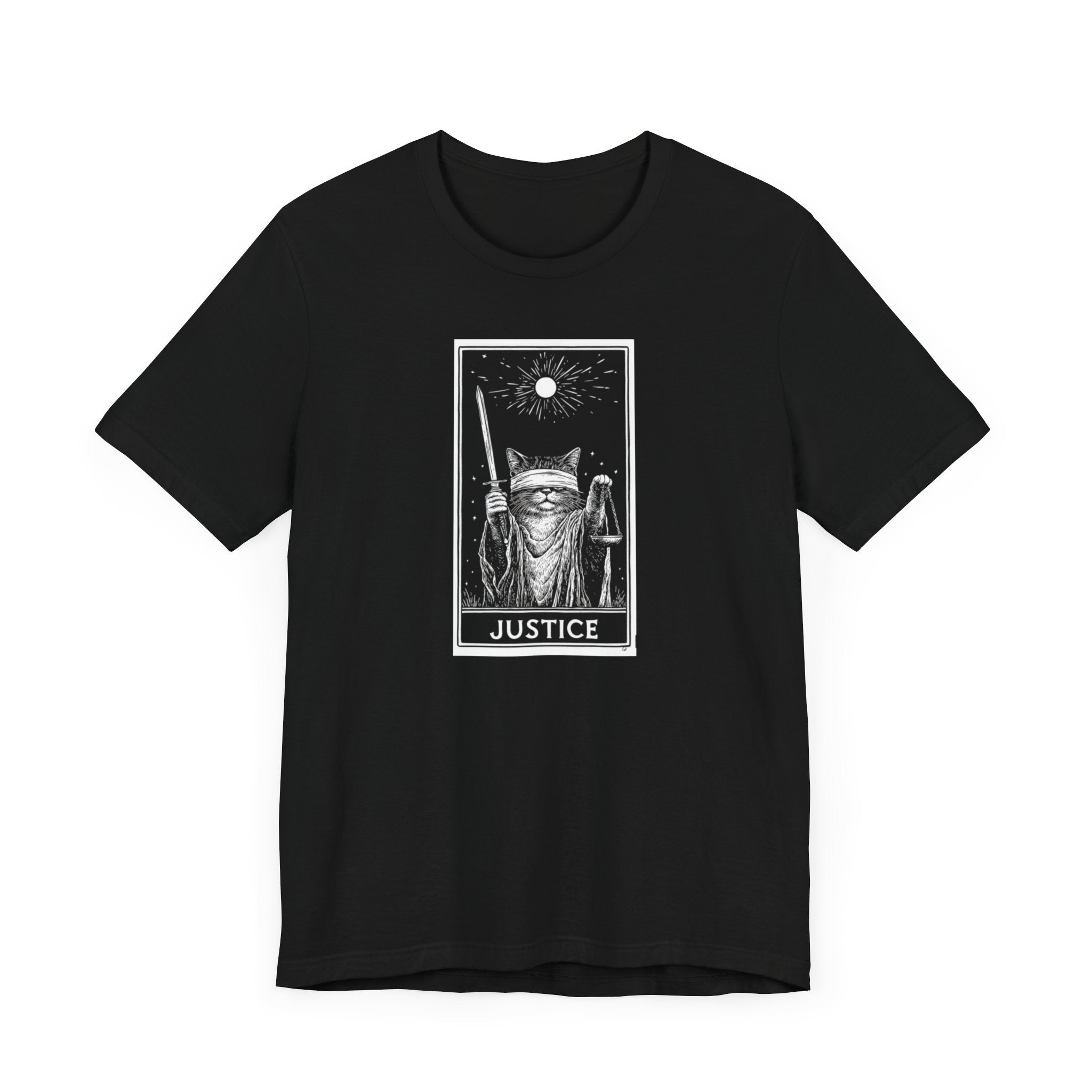 Justice Tarot Cat T-Shirt