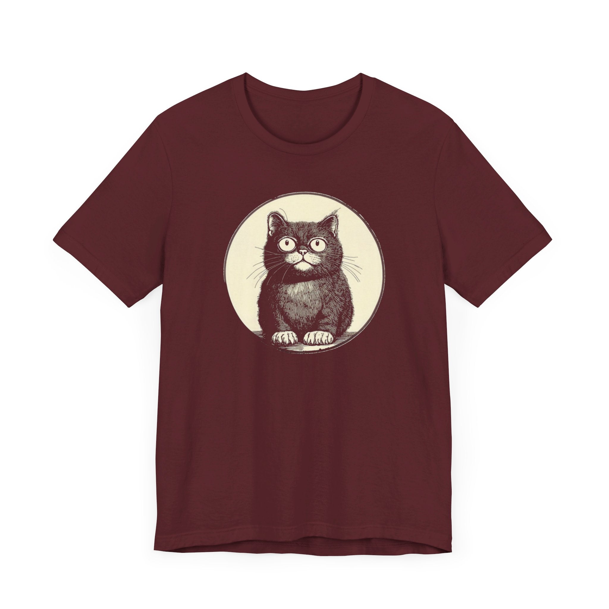 Cute Cat Graphic Tee – Vintage Style Cat Lover Shirt
