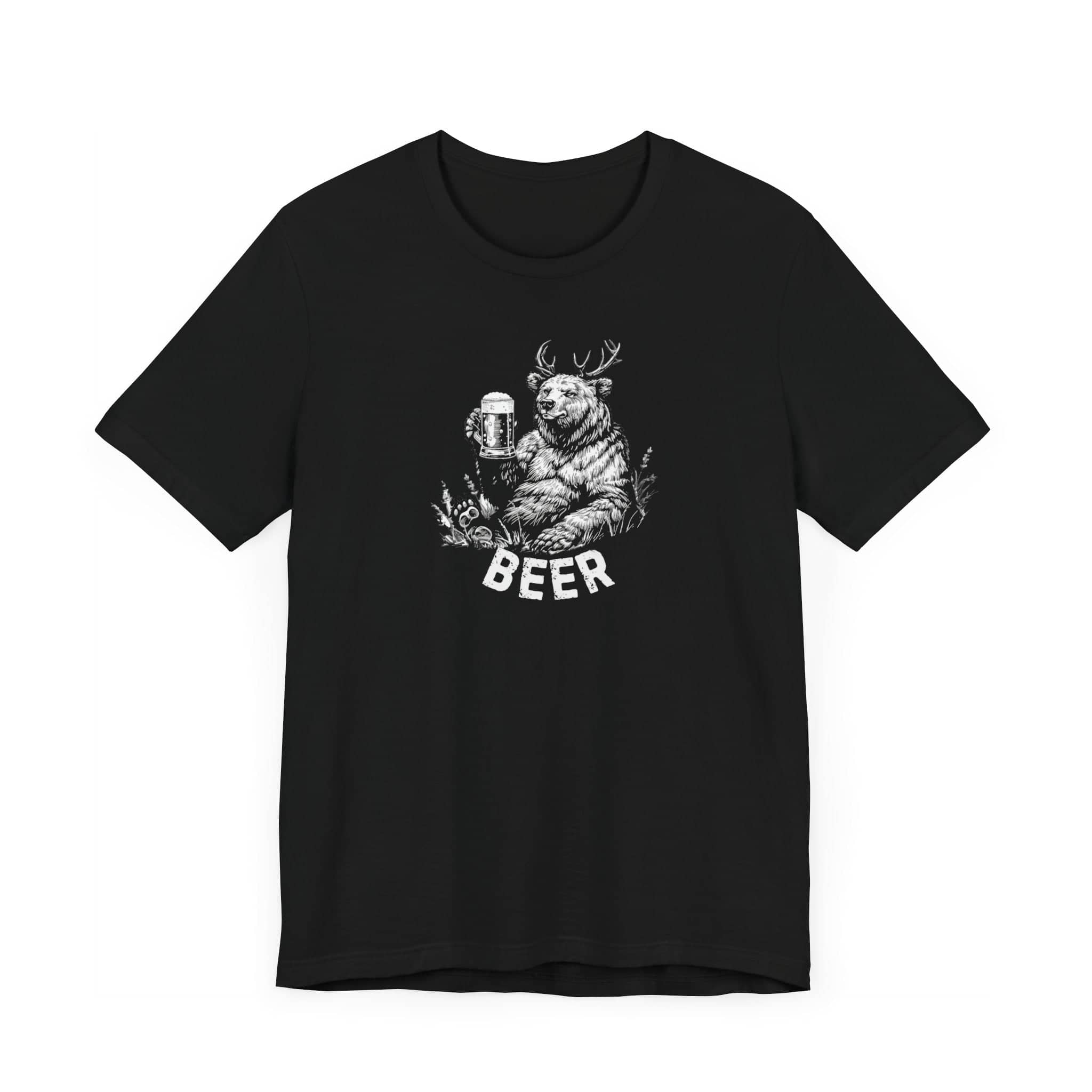 Beer Deer Bear Funny Drinking T-Shirt
