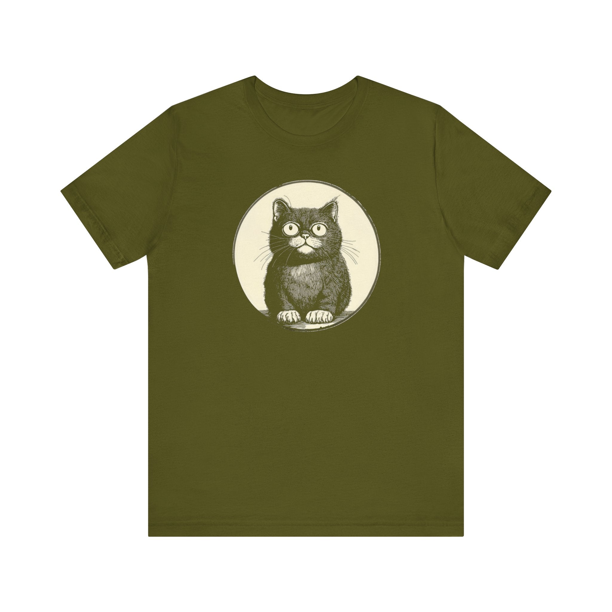 Cute Cat Graphic Tee – Vintage Style Cat Lover Shirt