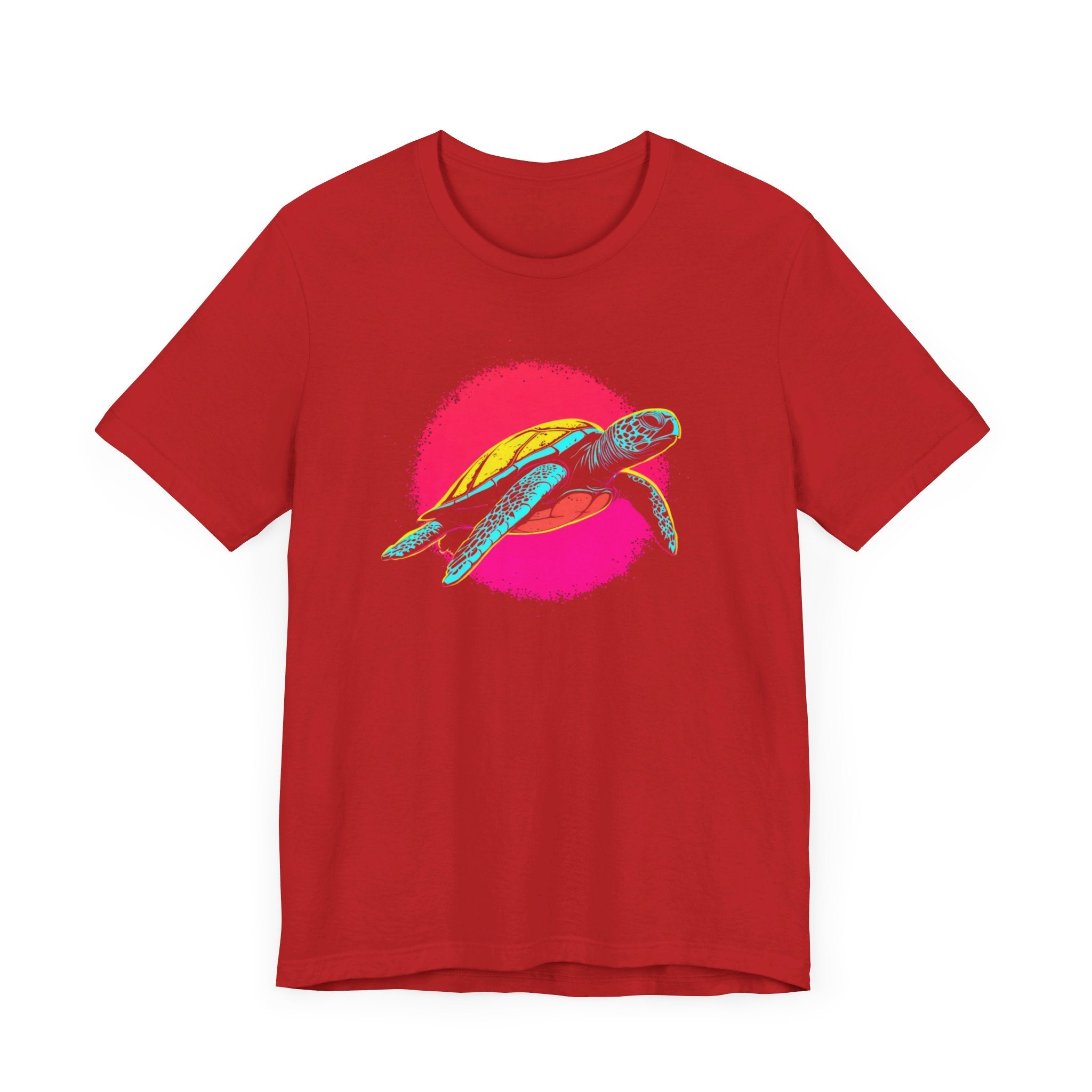 Neon Sea Turtle T-Shirt - Vibrant Ocean Vibes