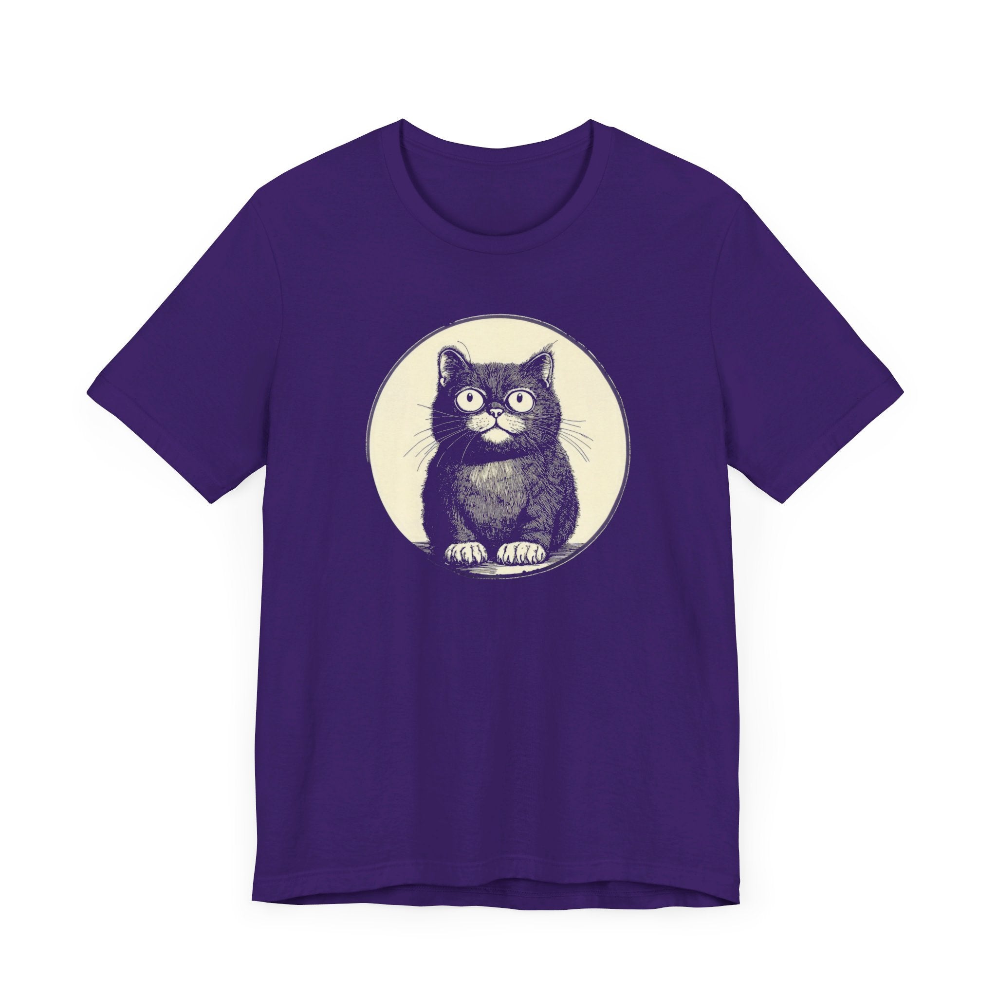 Cute Cat Graphic Tee – Vintage Style Cat Lover Shirt