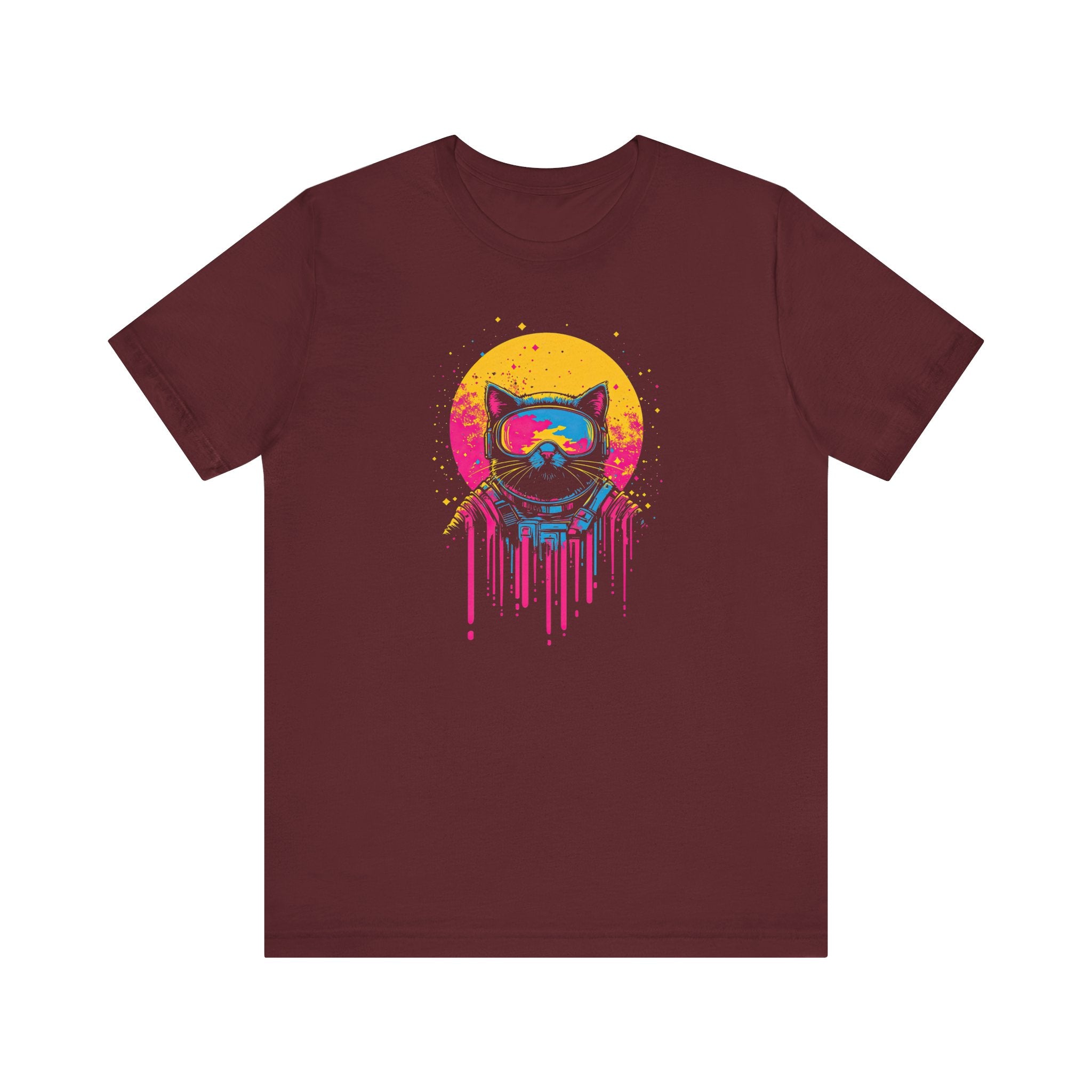 Retro Futuristic Cat T-Shirt