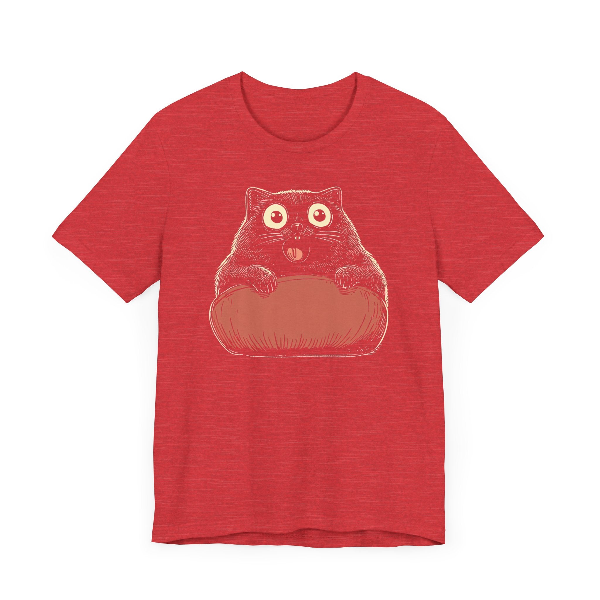 Quirky Cat on Pillow Graphic Tee