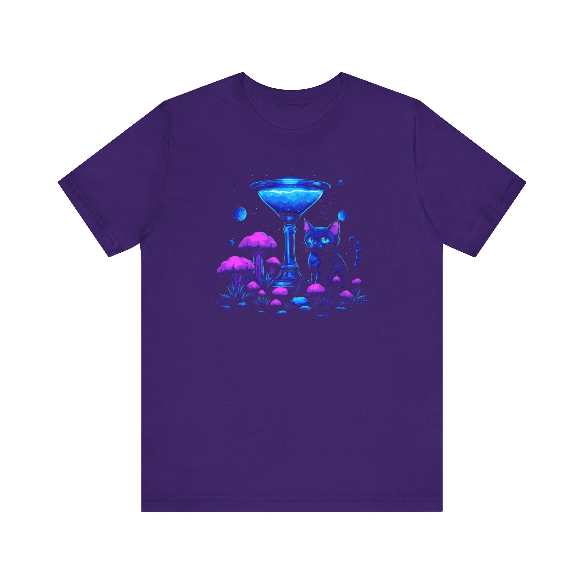 Mystical Neon Cat T-Shirt