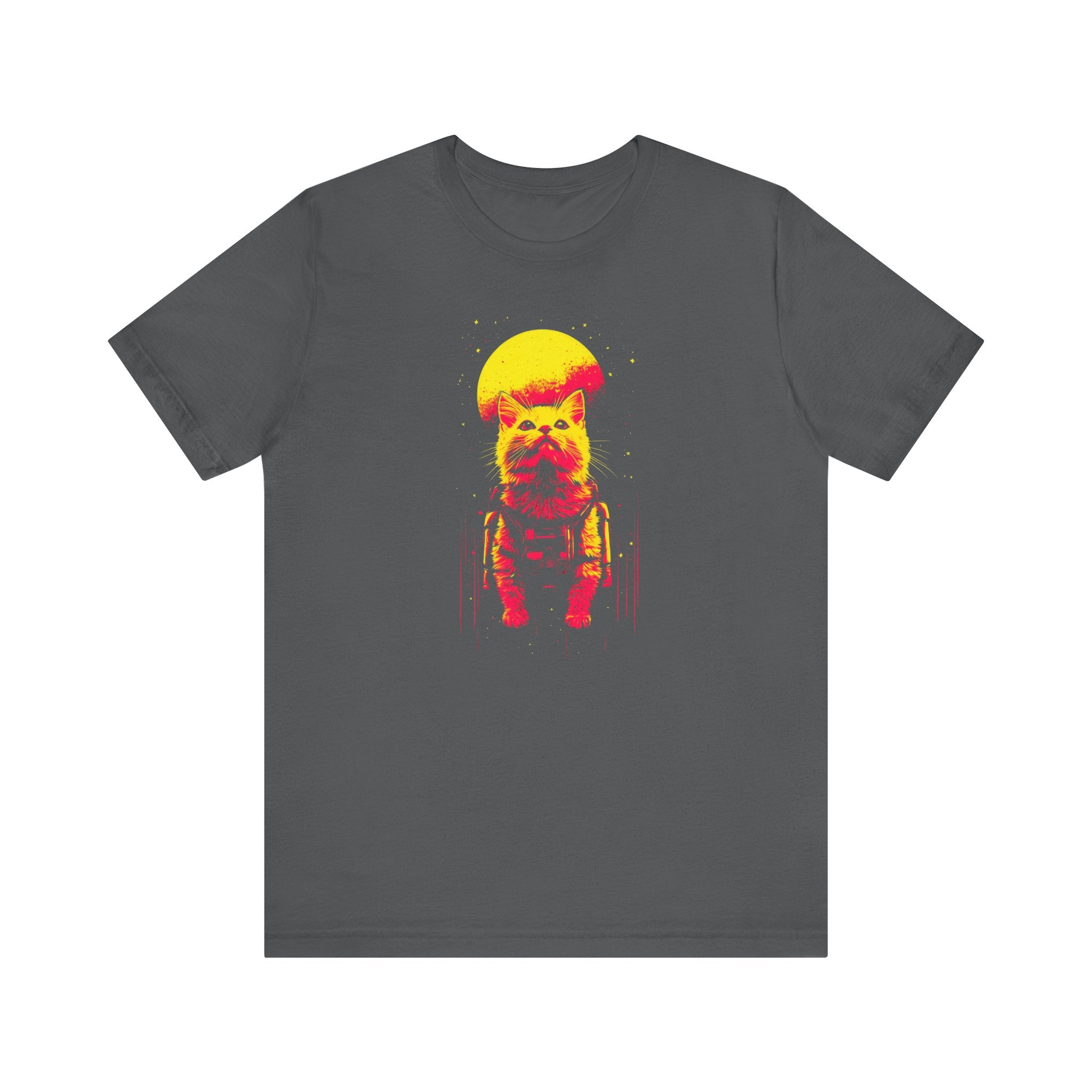 Neon Moon Astronaut Cat T-Shirt