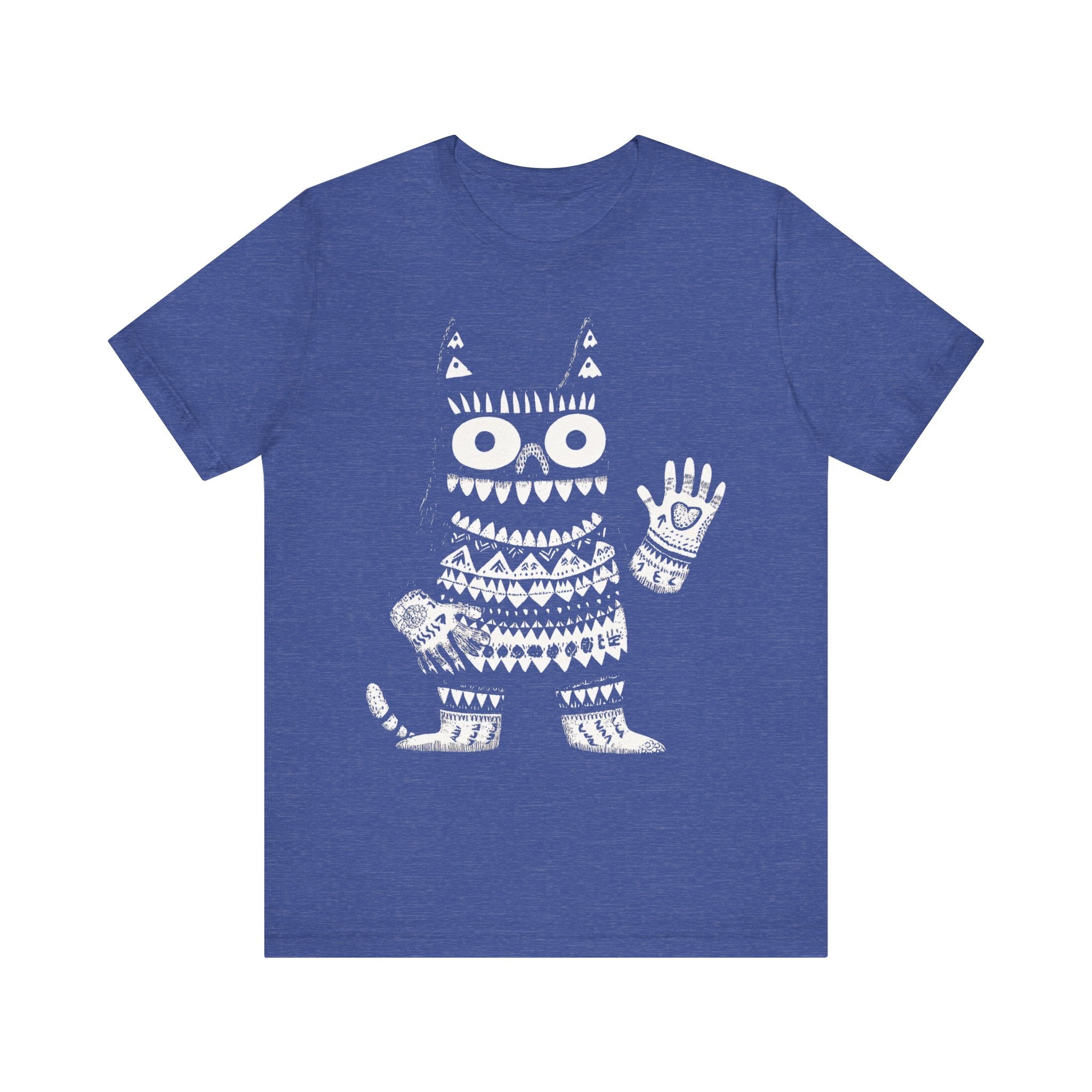 Tribal Pattern Cat Graphic Tee