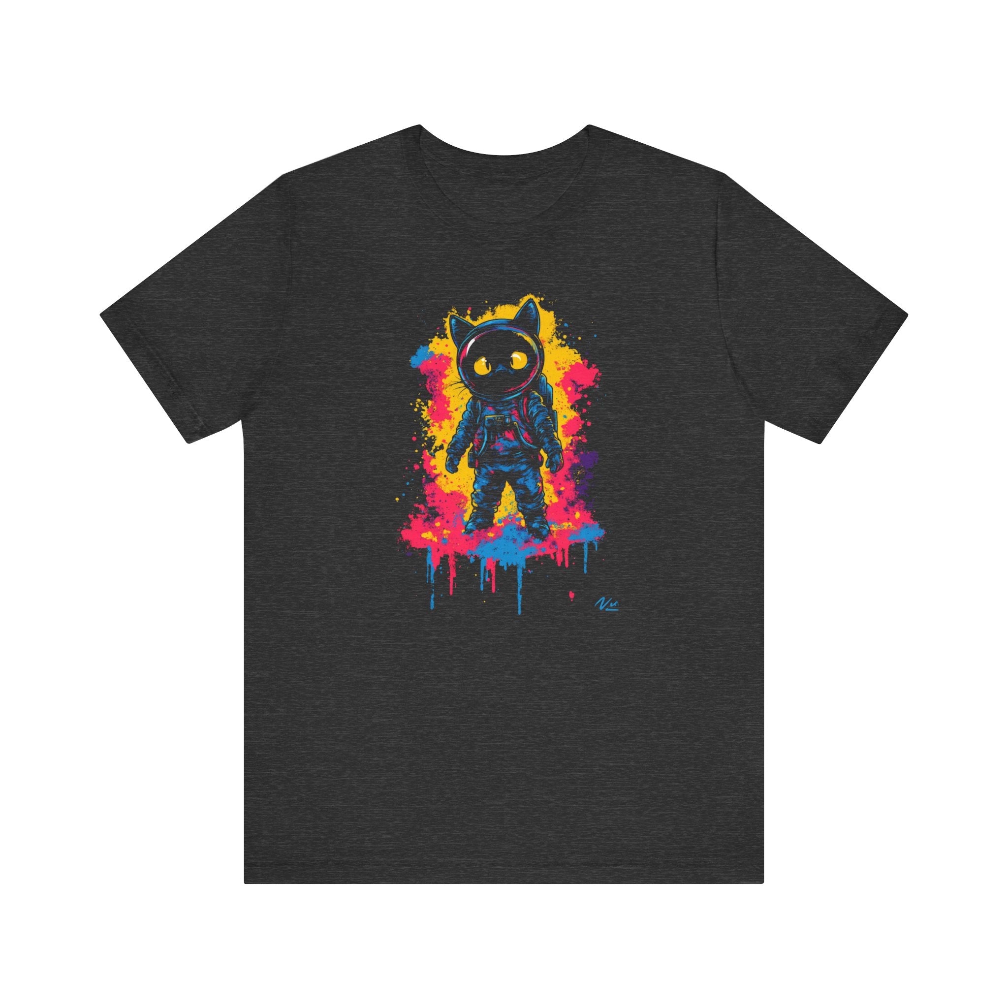 Vibrant Splash Catstronaut T-Shirt