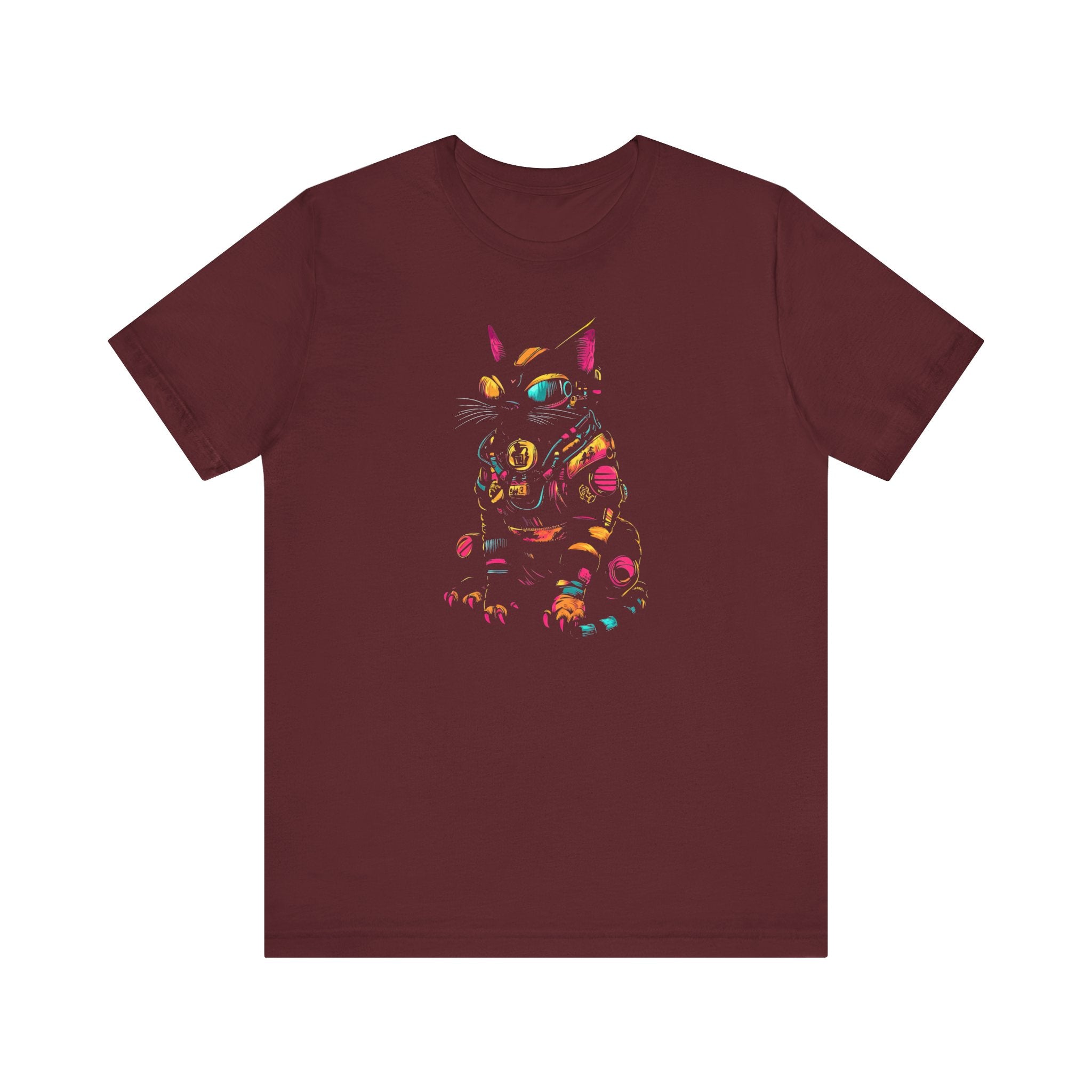 Neon Cyber Cat T-Shirt