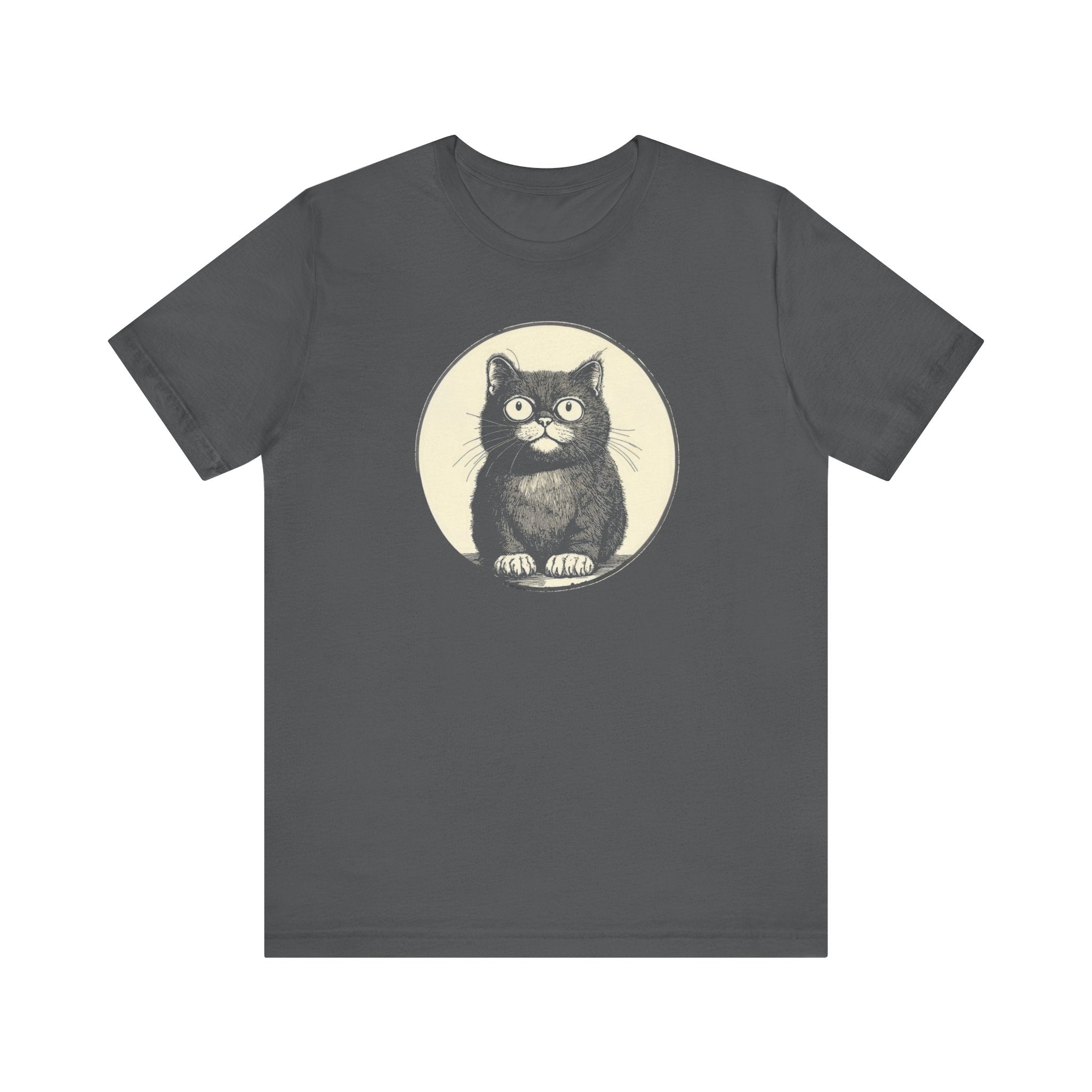 Cute Cat Graphic Tee – Vintage Style Cat Lover Shirt