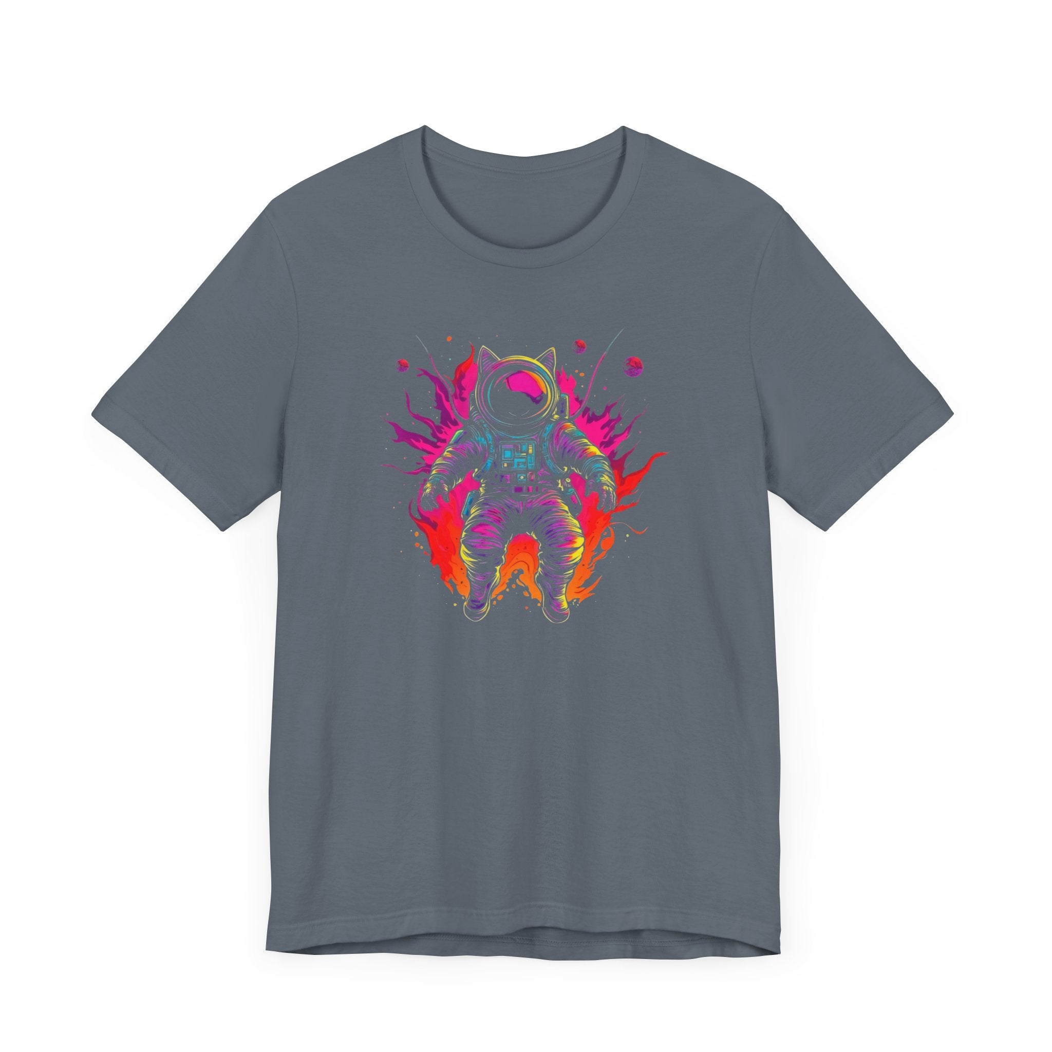 Neon Astronaut Cat T-Shirt