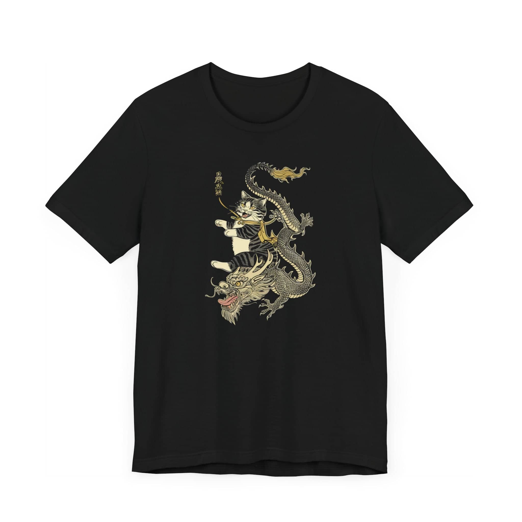 Cat Riding Dragon Mythical T-Shirt