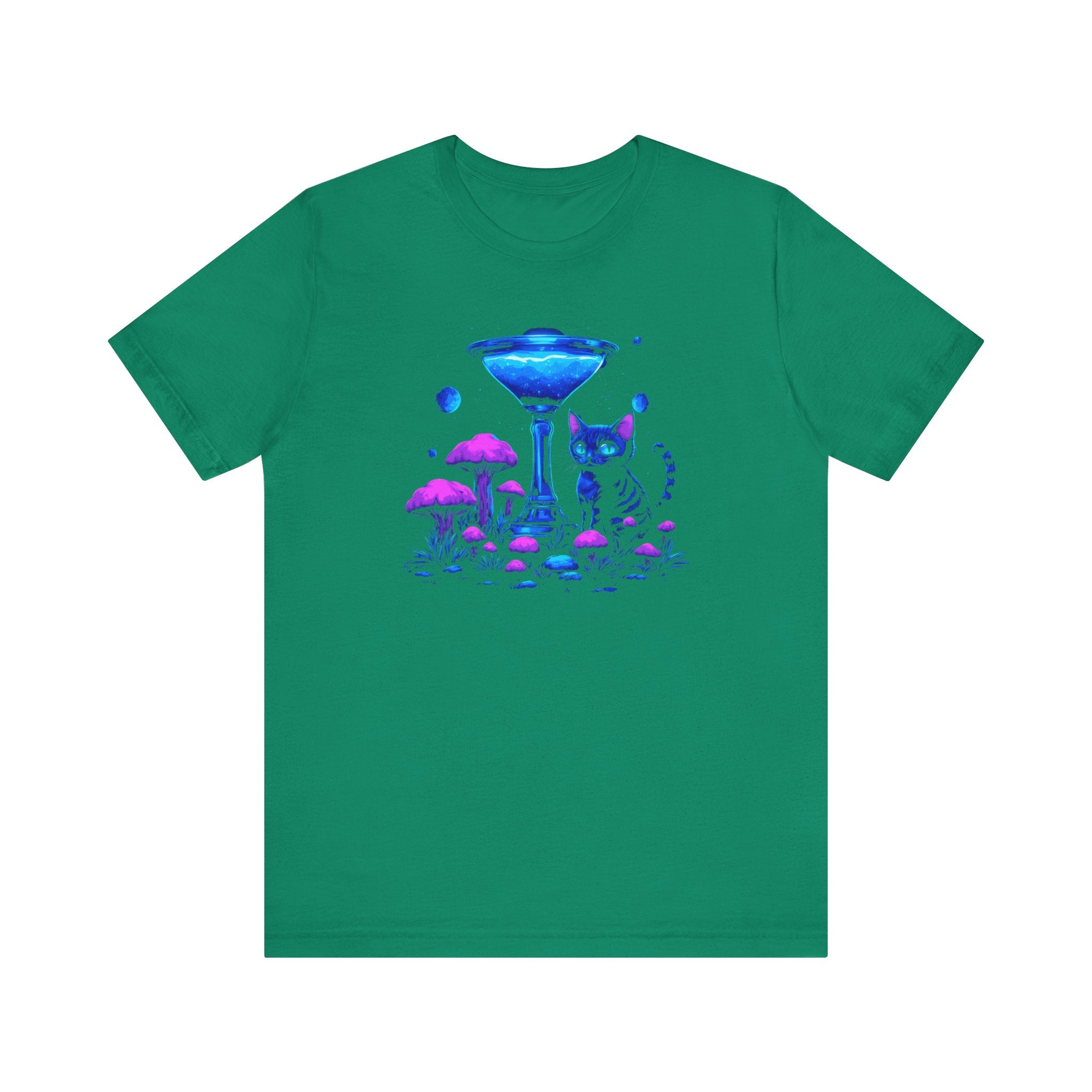 Mystical Neon Cat T-Shirt