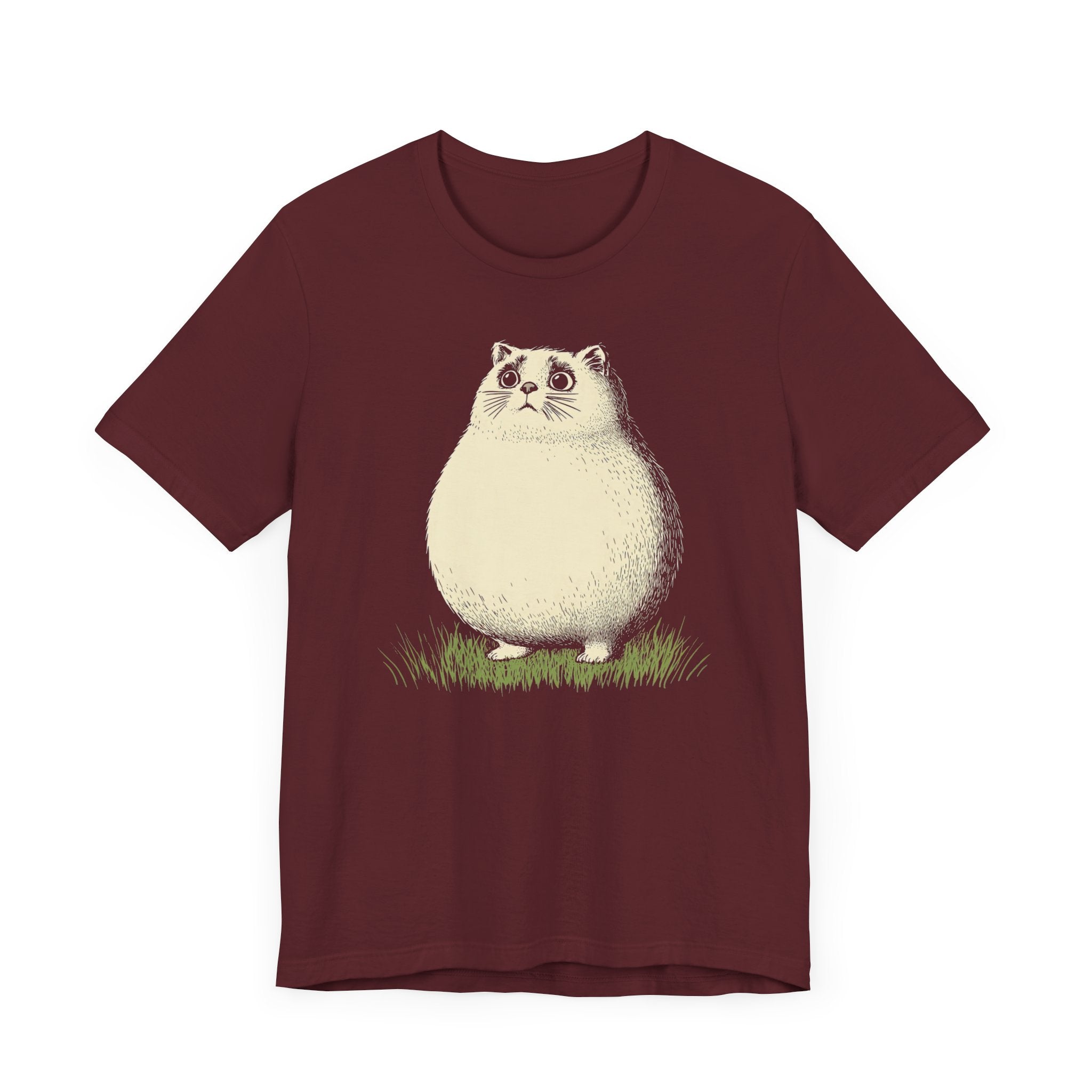 Chubby Cat in Grass Graphic Tee