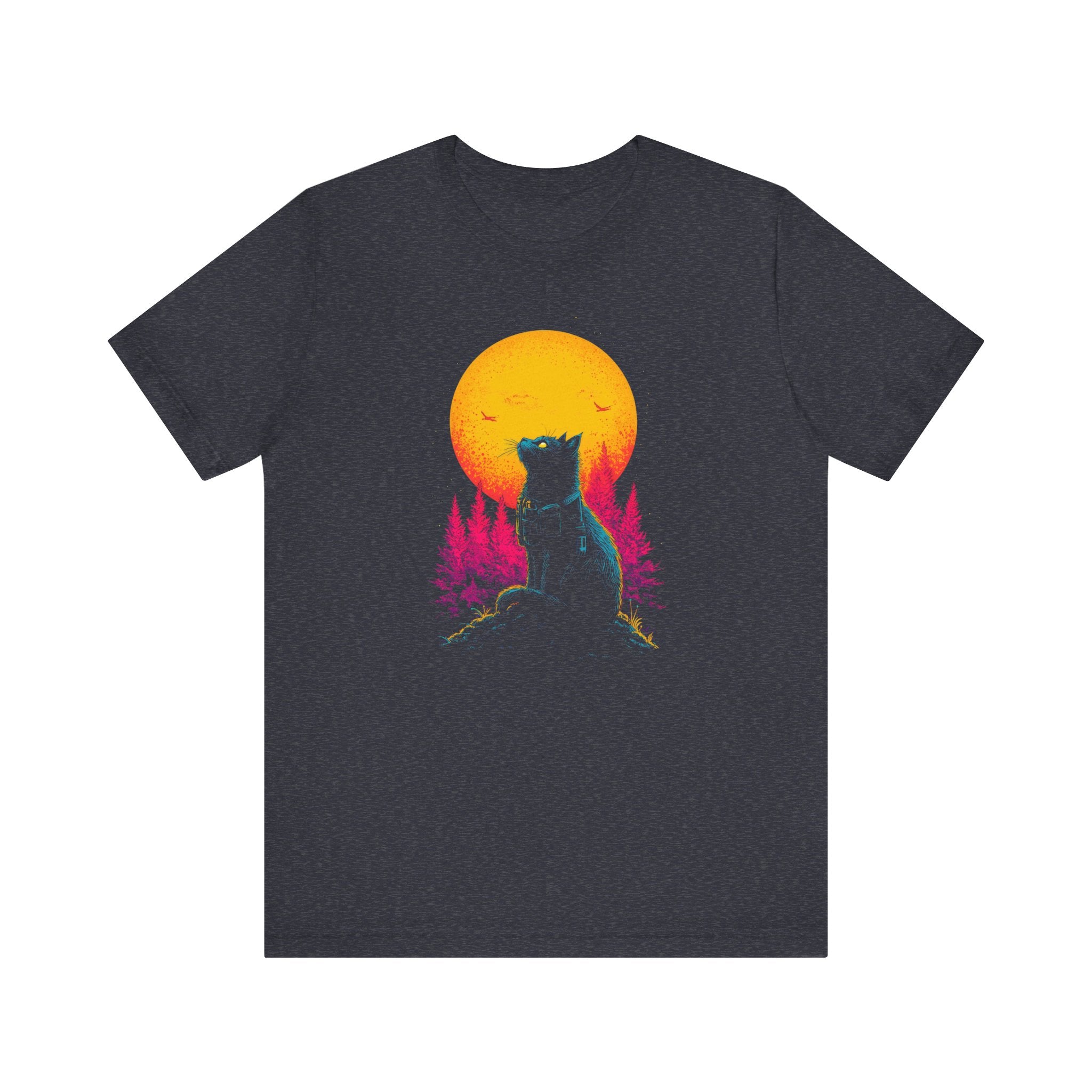 Moonlit Adventure Cat T-Shirt