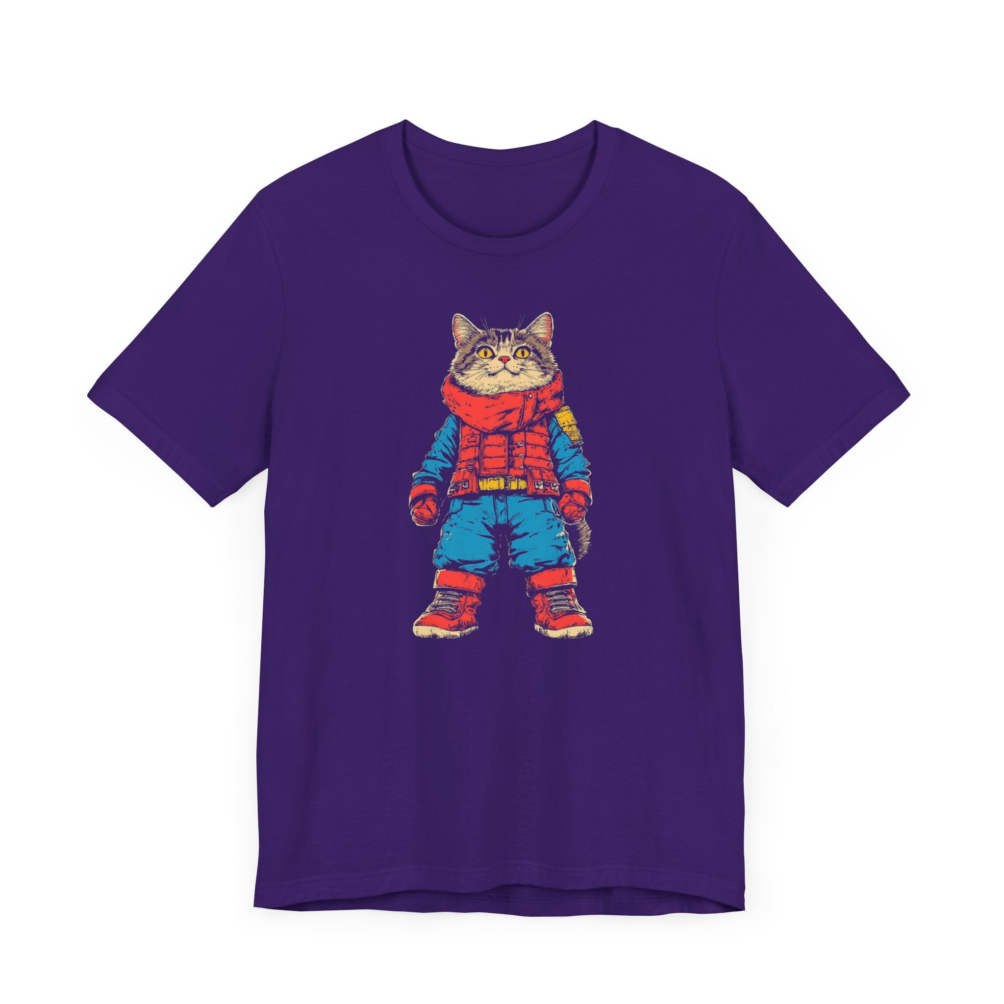 Adventurous Cat Explorer Graphic Tee