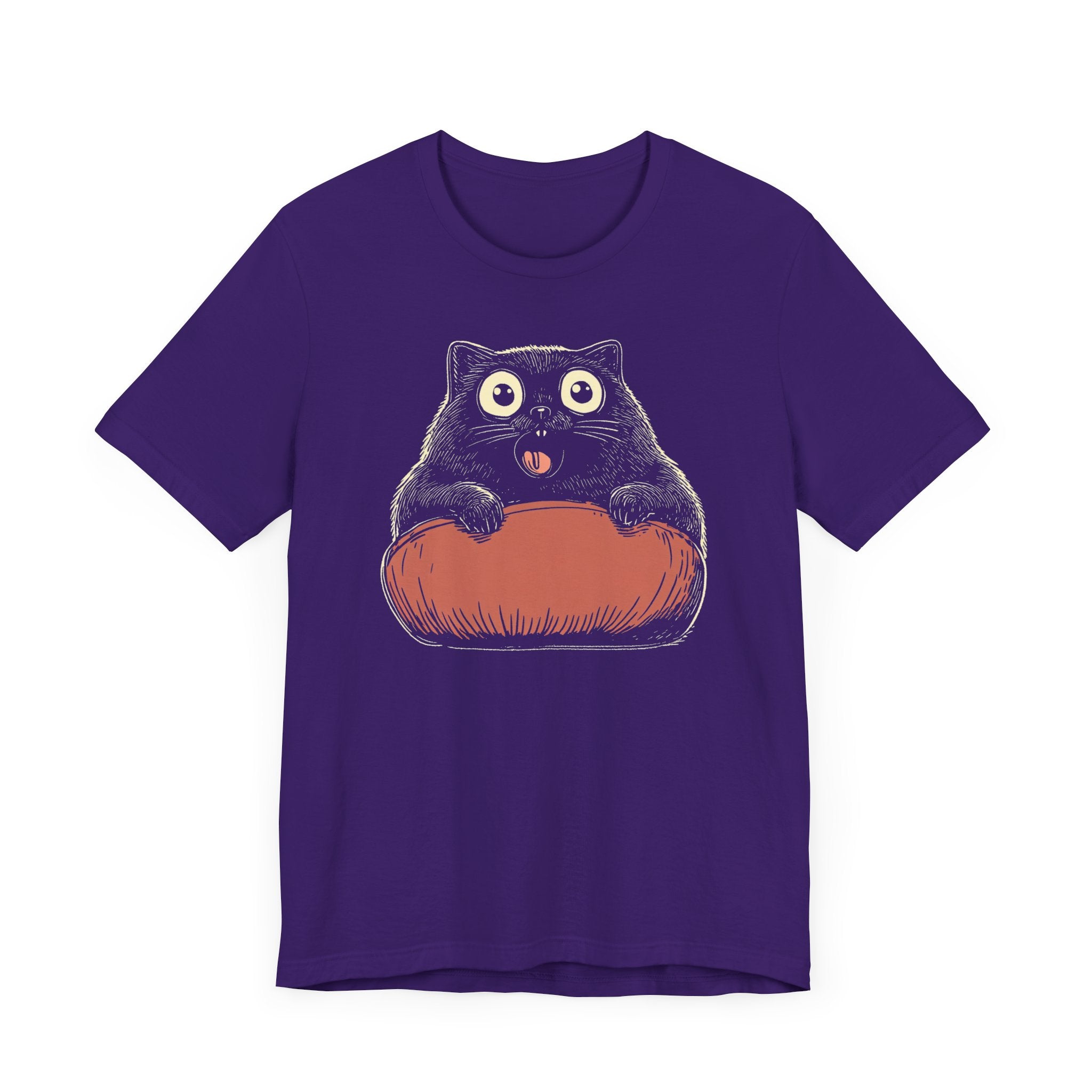 Quirky Cat on Pillow Graphic Tee