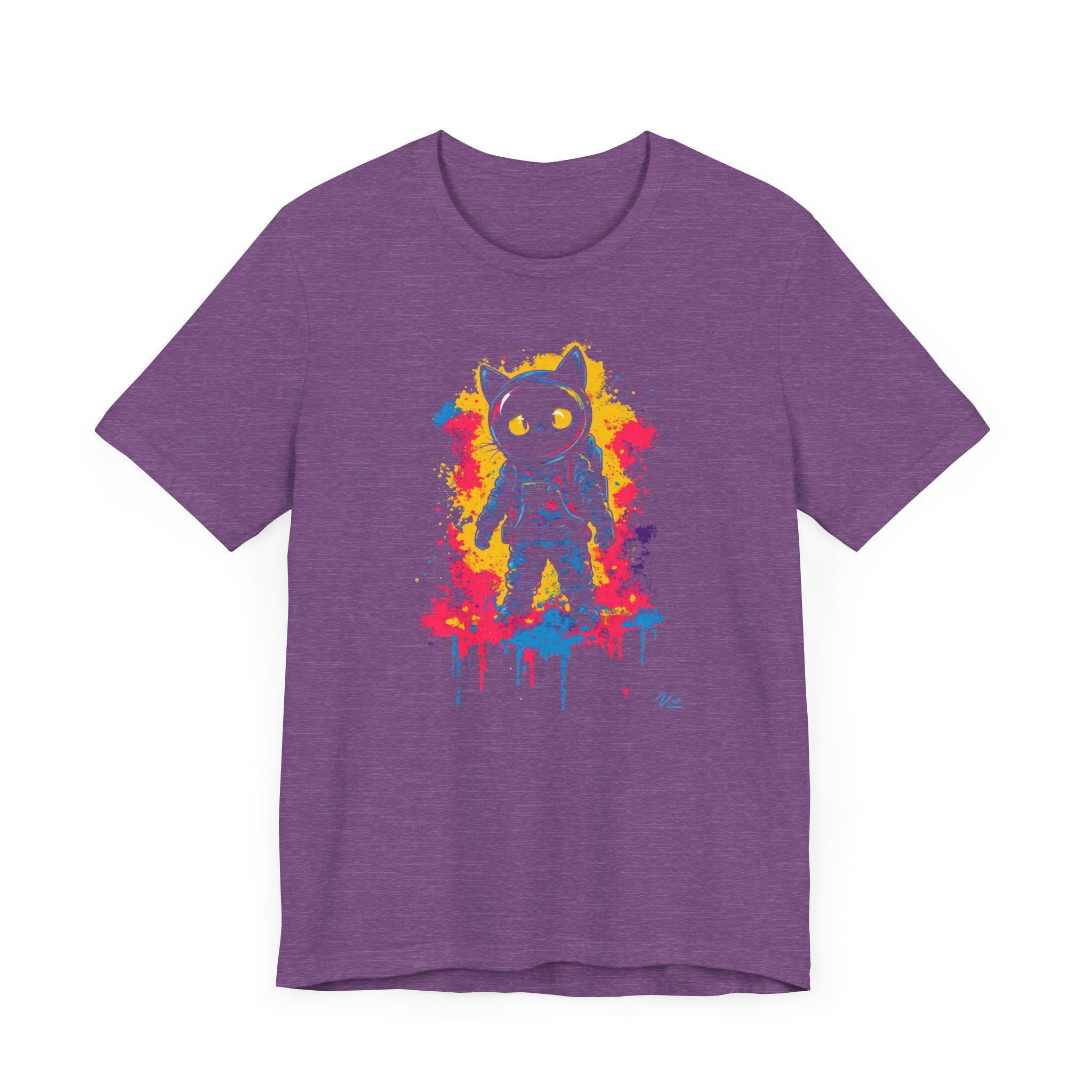 Vibrant Splash Catstronaut T-Shirt