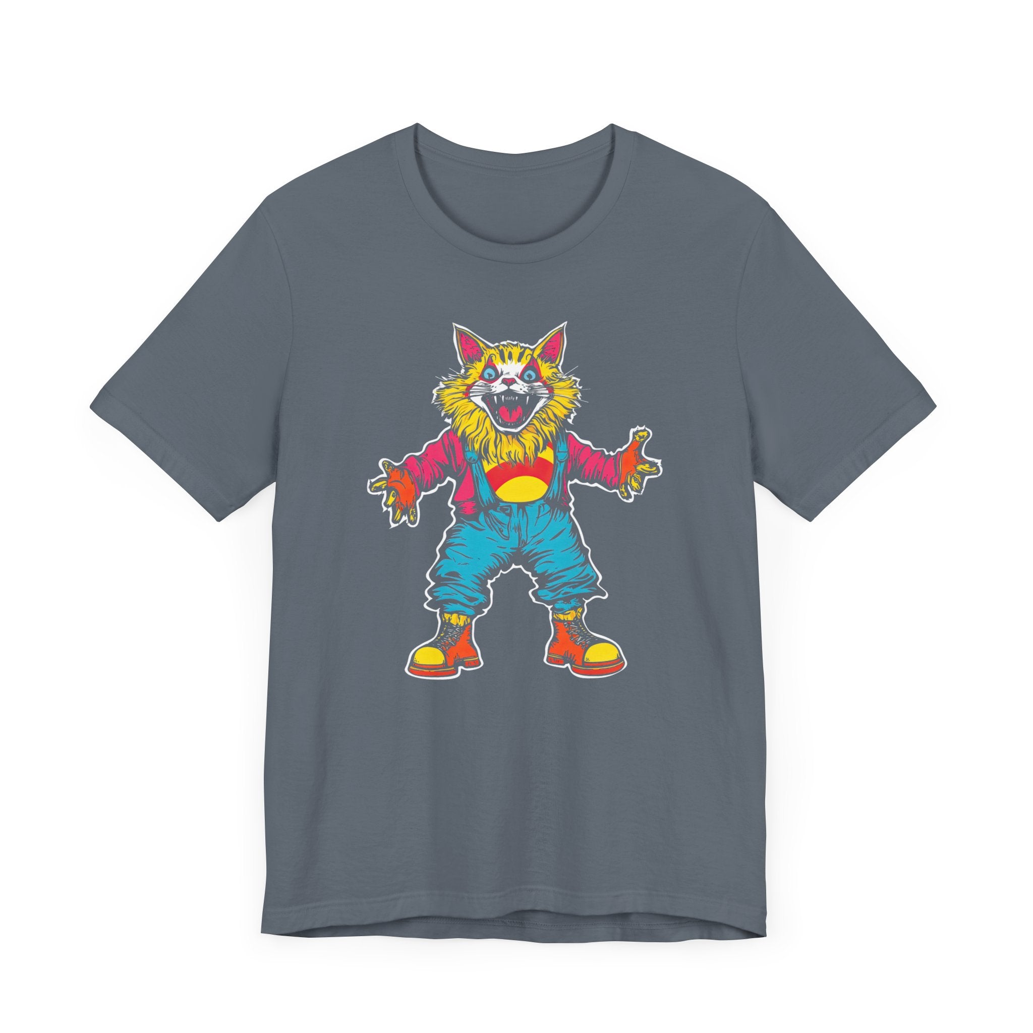 Colorful Clown Cat T-Shirt