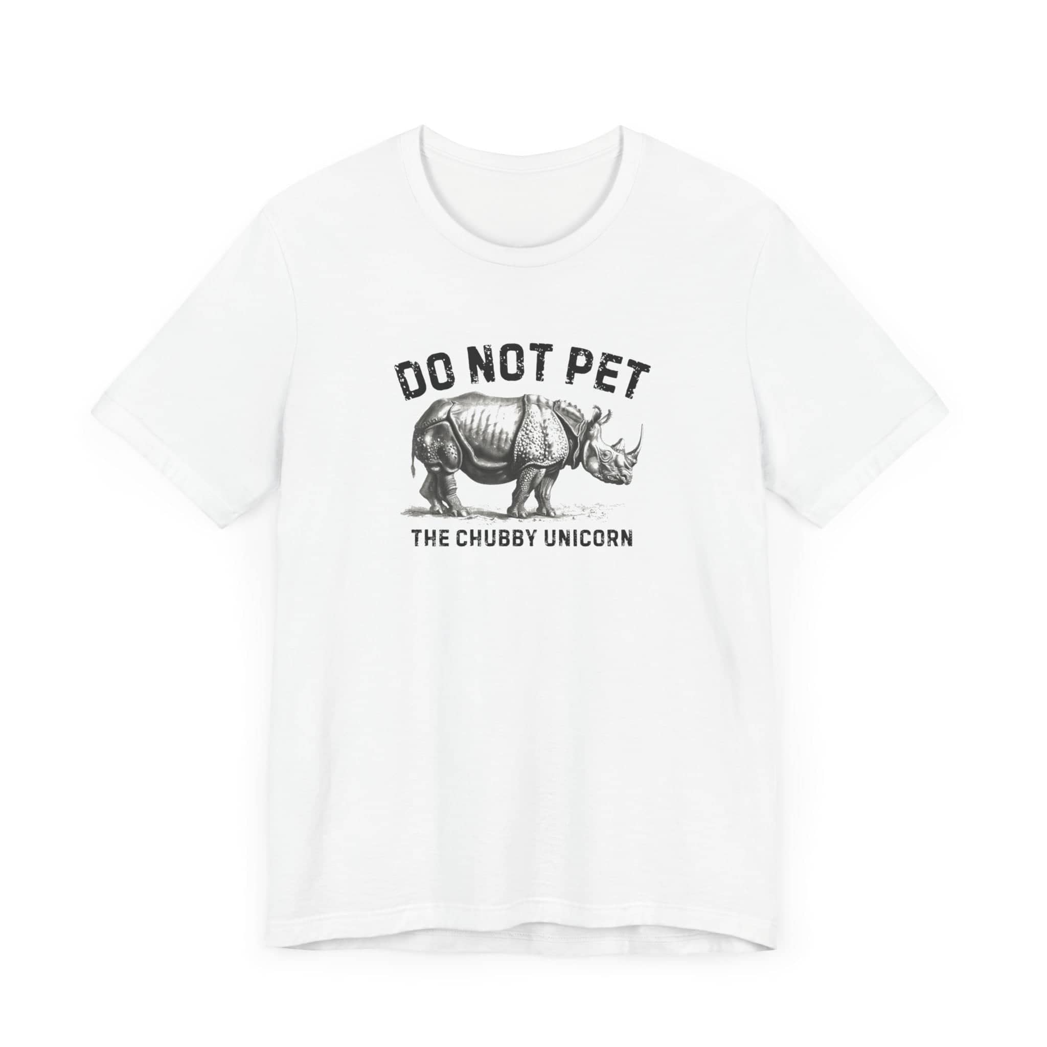 Do Not Pet The Chubby Unicorn Shirt Funny Rhino Lover Tee