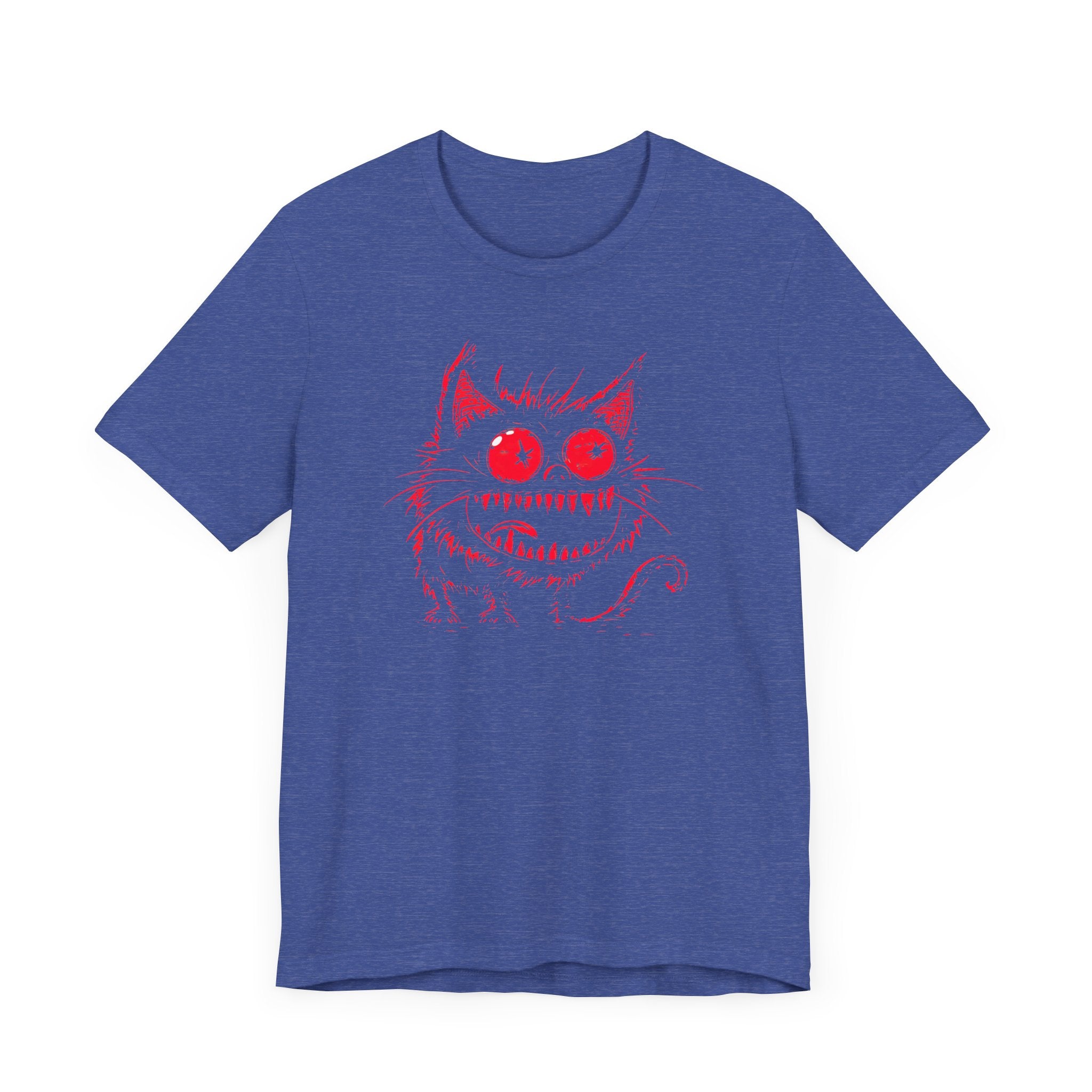 Sinister Red-Eyed Cat Graphic Tee