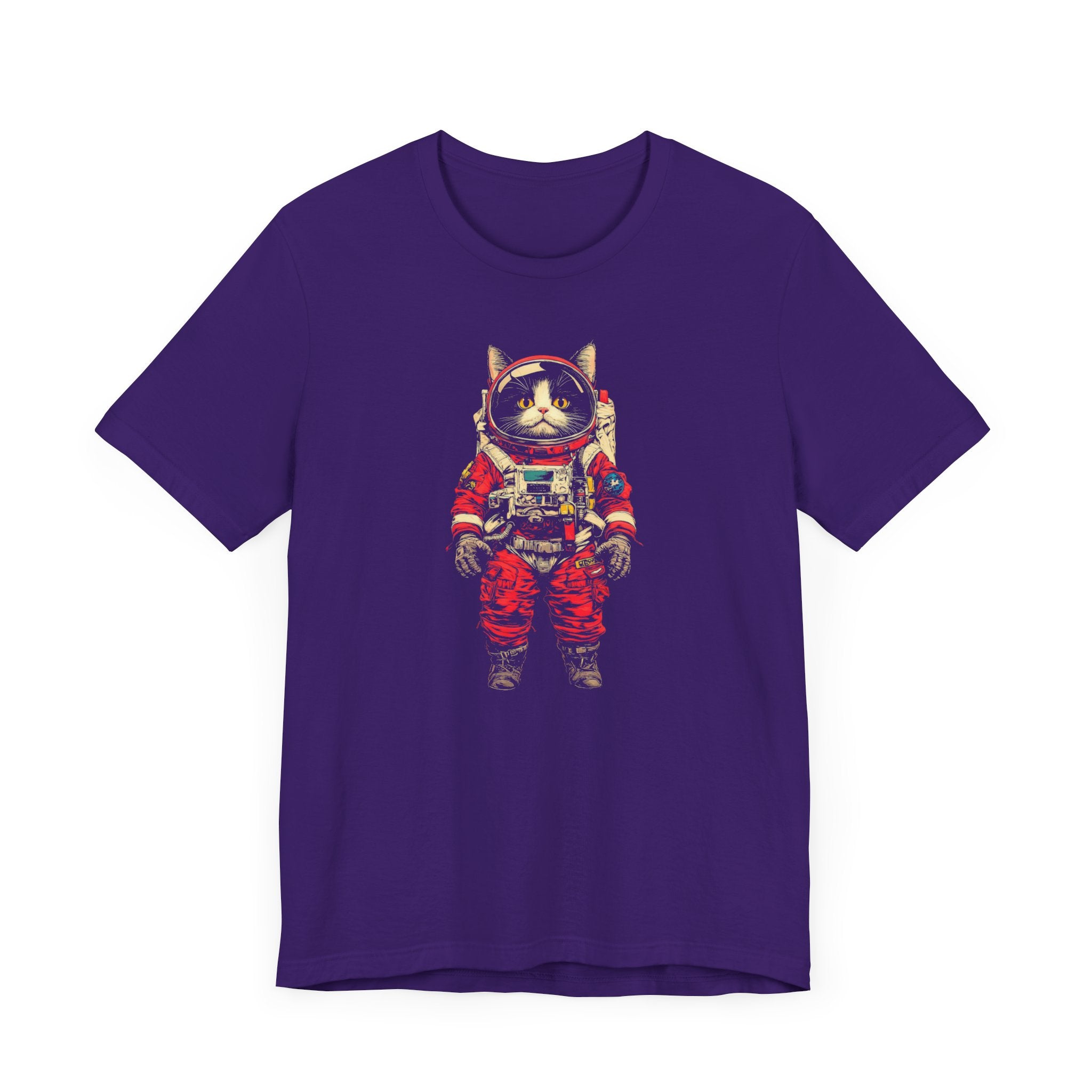 Fearless Space Cat Astronaut Graphic Tee