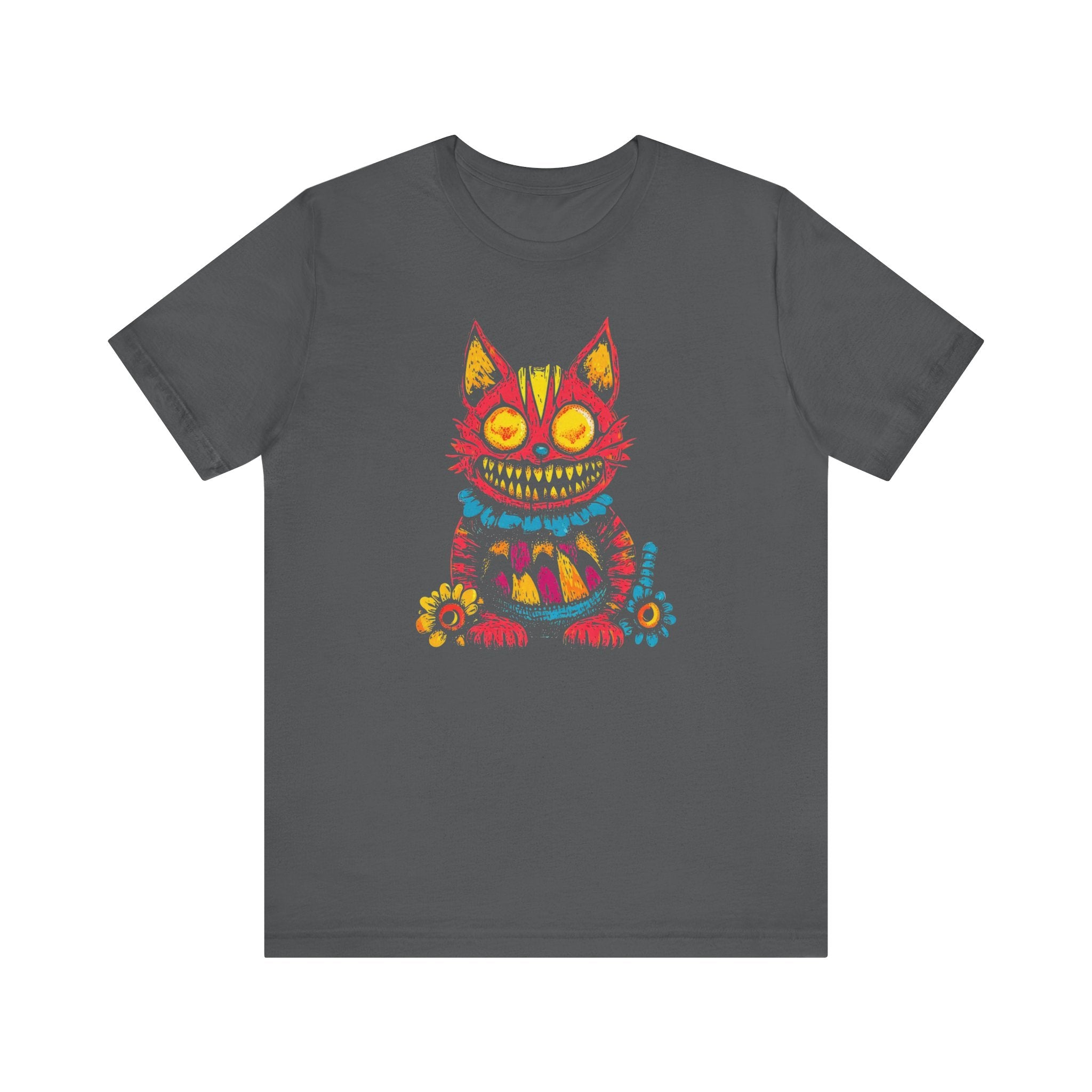 Psychedelic Grinning Cat Graphic Tee