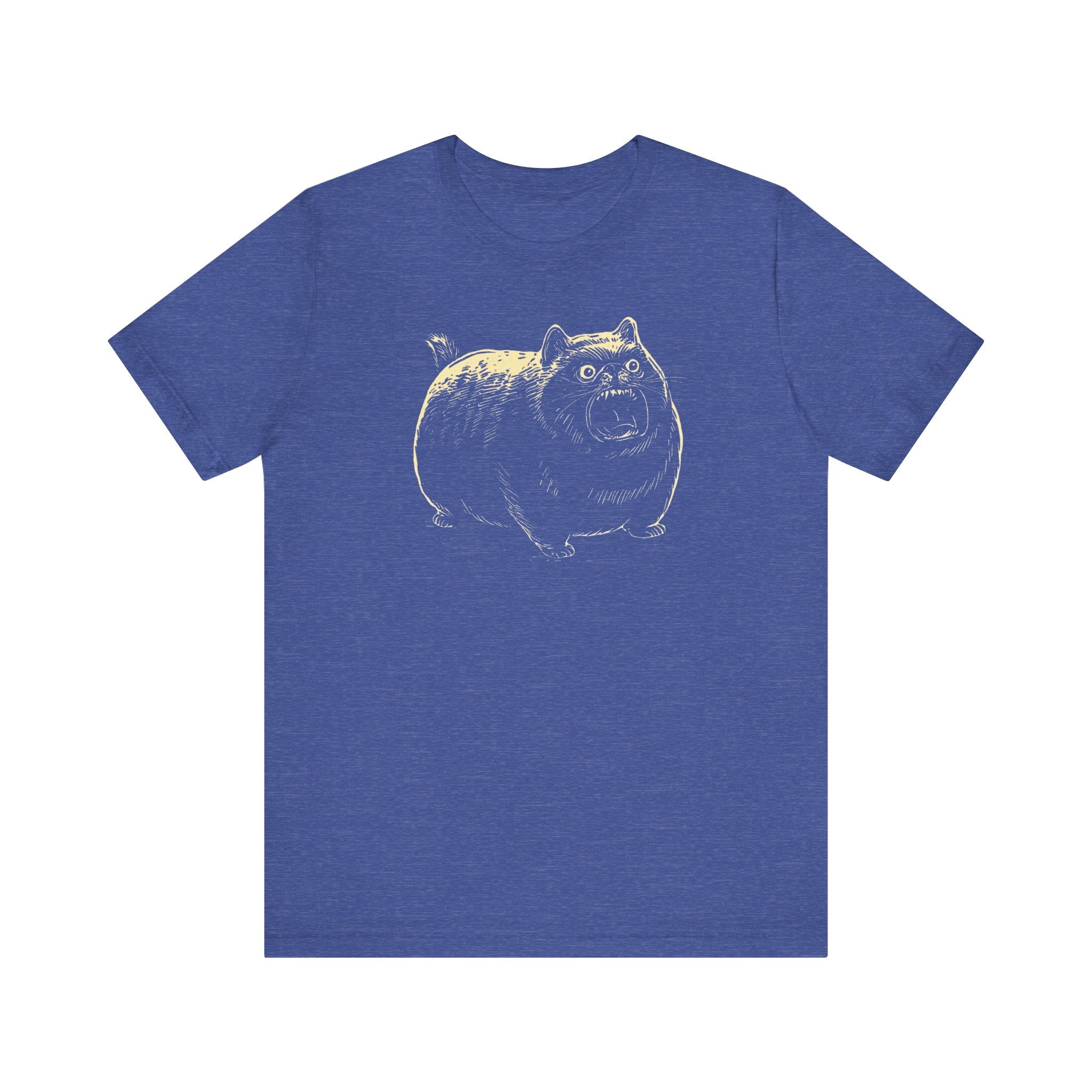 Angry Chubby Cat Graphic T-Shirt